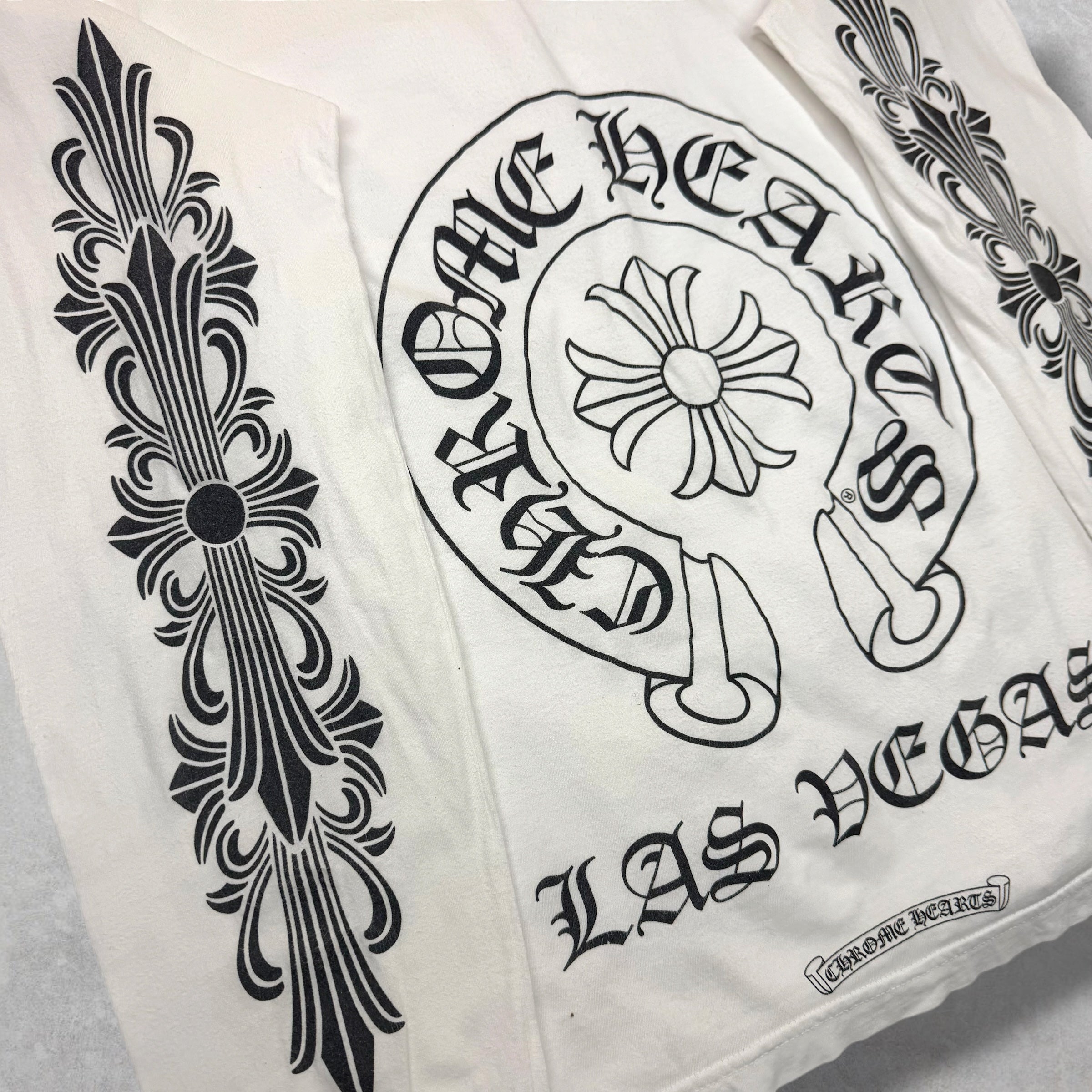 Chrome Hearts LV Horseshoe Floral White L/S M