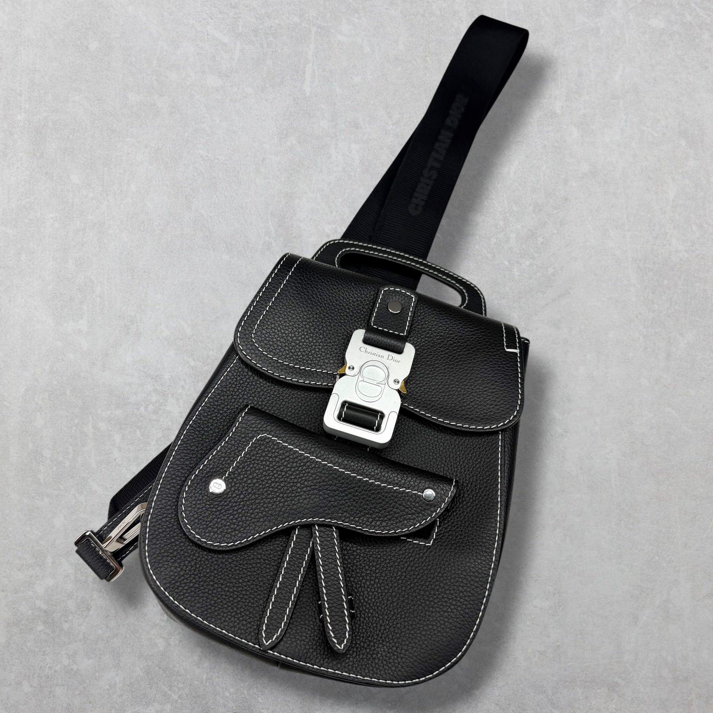 Dior Mini Gallop Sling Grained Calfskin Bag