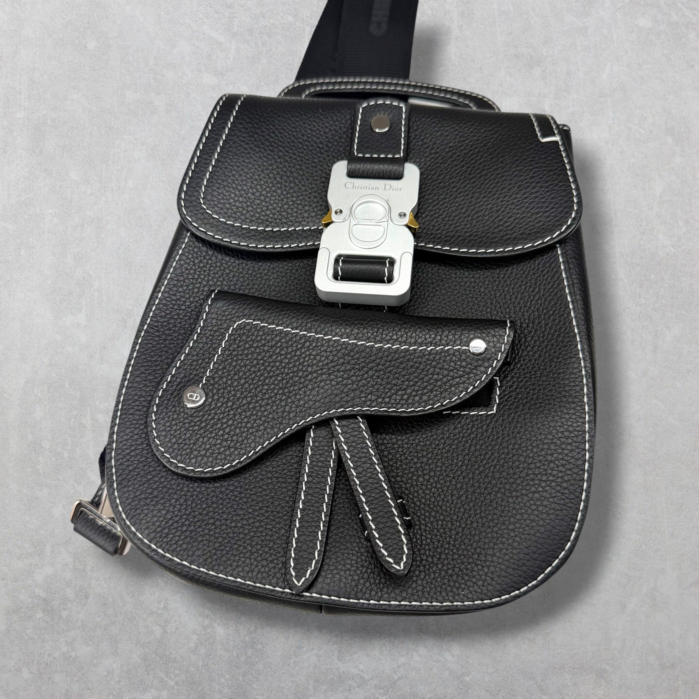 Dior Mini Gallop Sling Grained Calfskin Bag