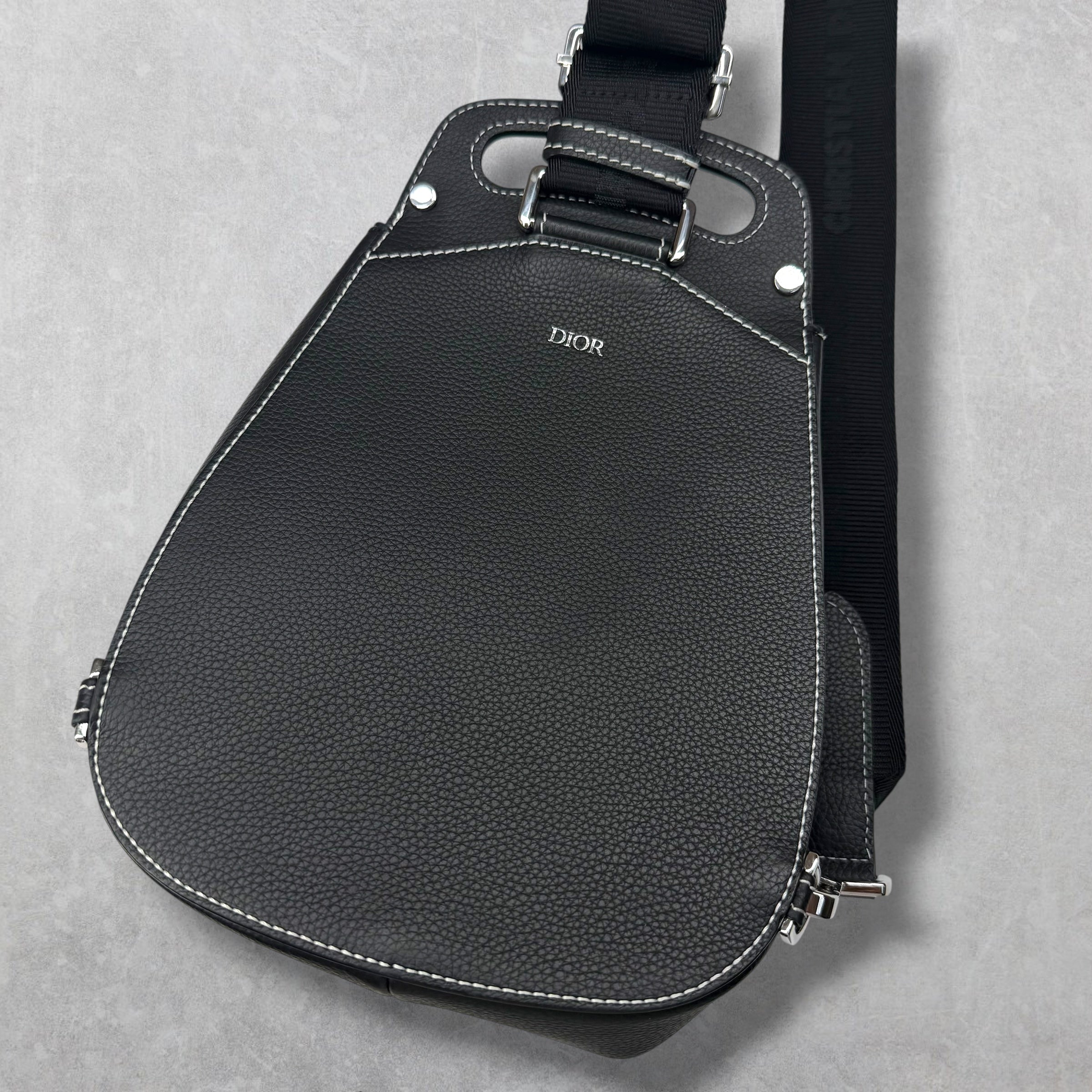 Dior Mini Gallop Sling Grained Calfskin Bag