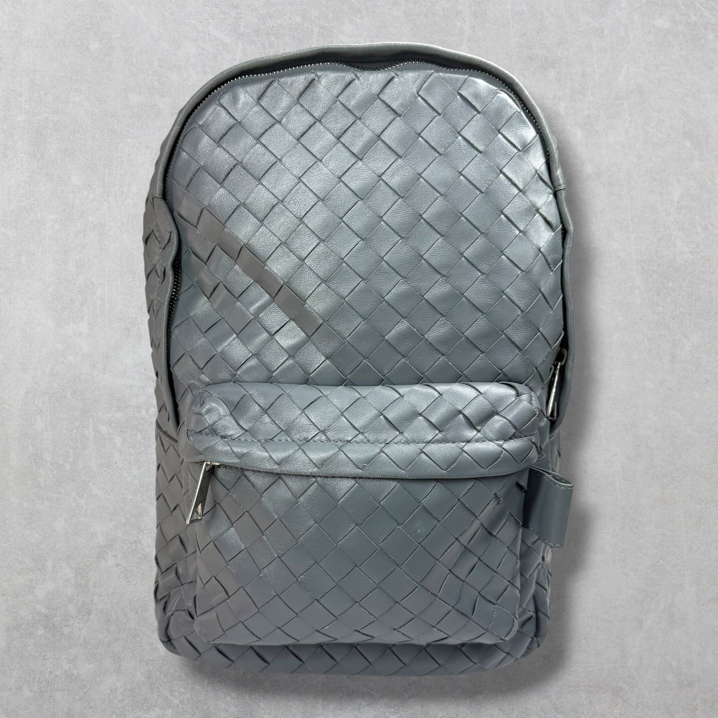 Bottega Veneta Grey Small Intrecciato Backpack