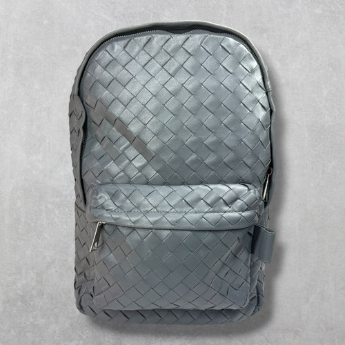 Bottega Veneta Grey Small Intrecciato Backpack