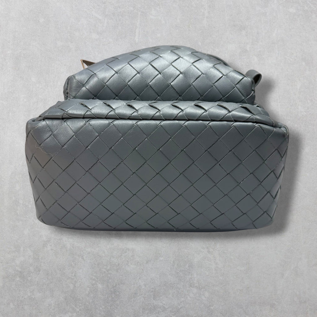 Bottega Veneta Grey Small Intrecciato Backpack