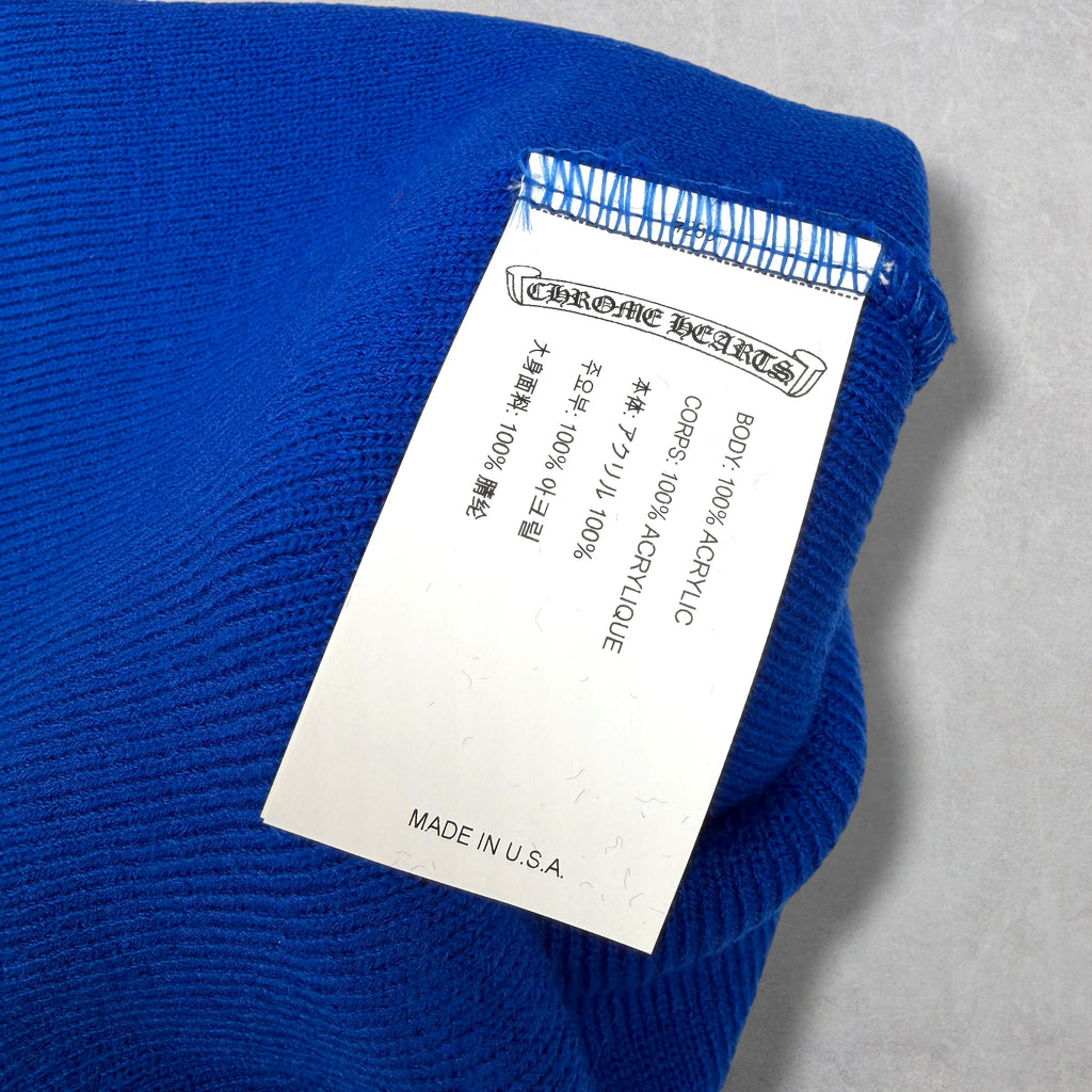 Chrome Hearts CH Logo Blue Beanie