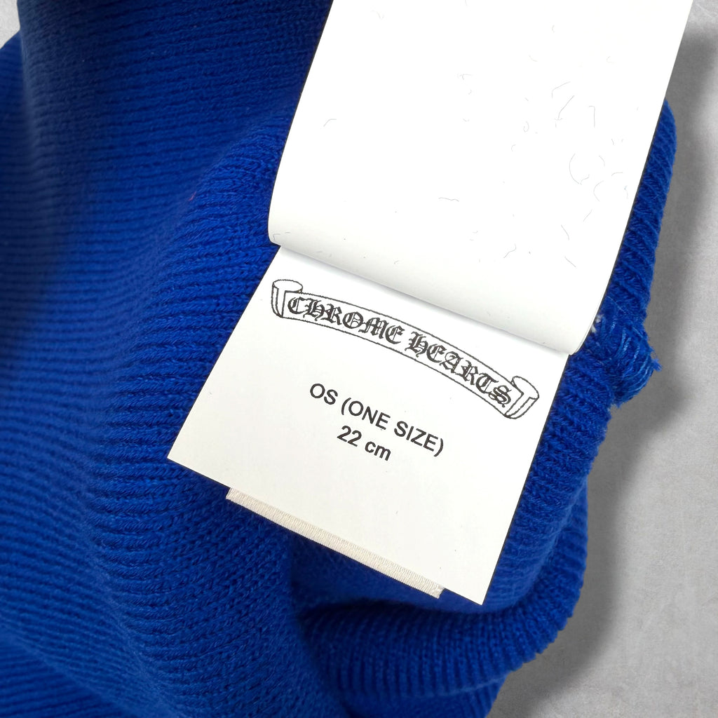 Chrome Hearts CH Logo Blue Beanie