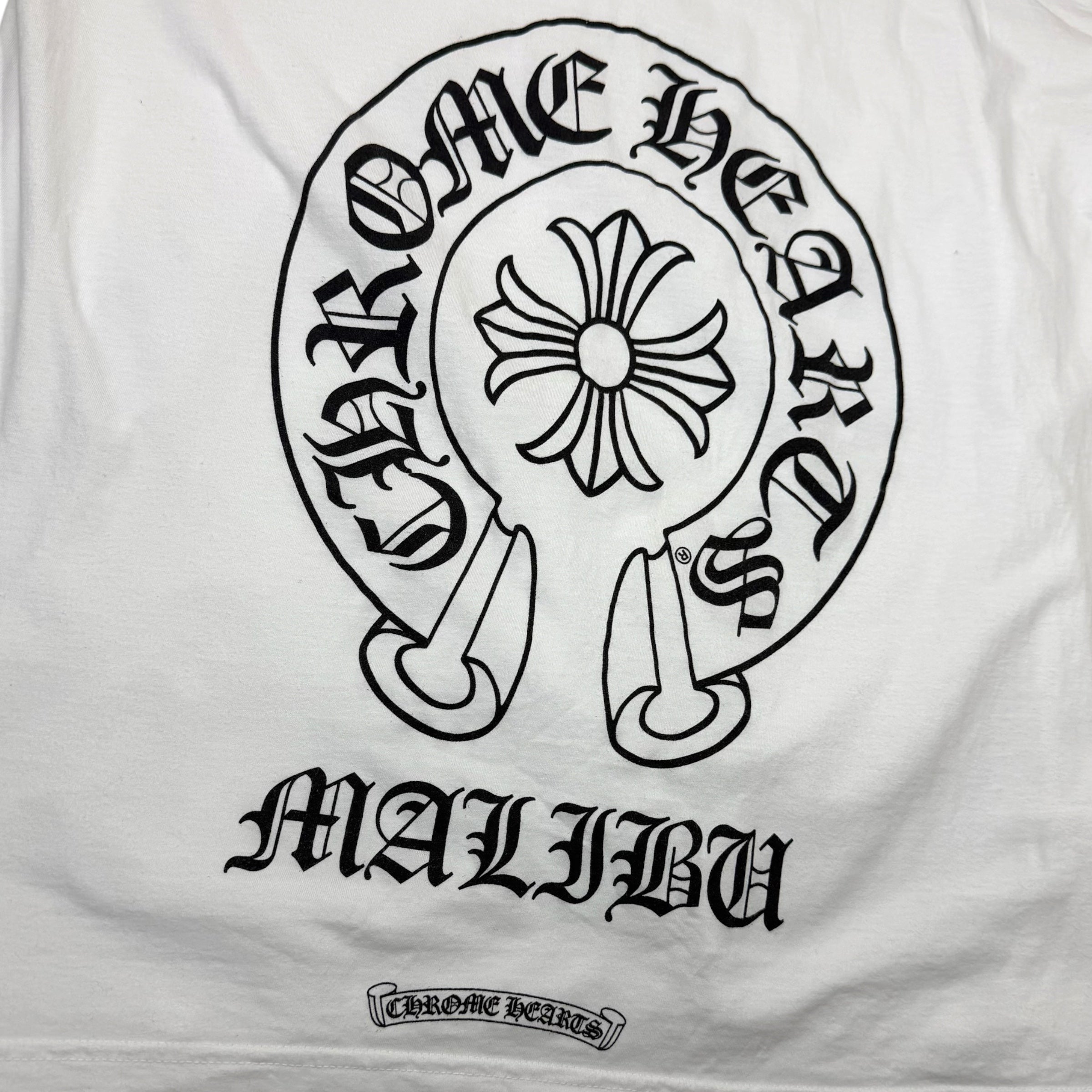 Chrome Hearts Malibu Horseshoe Tee White XXL