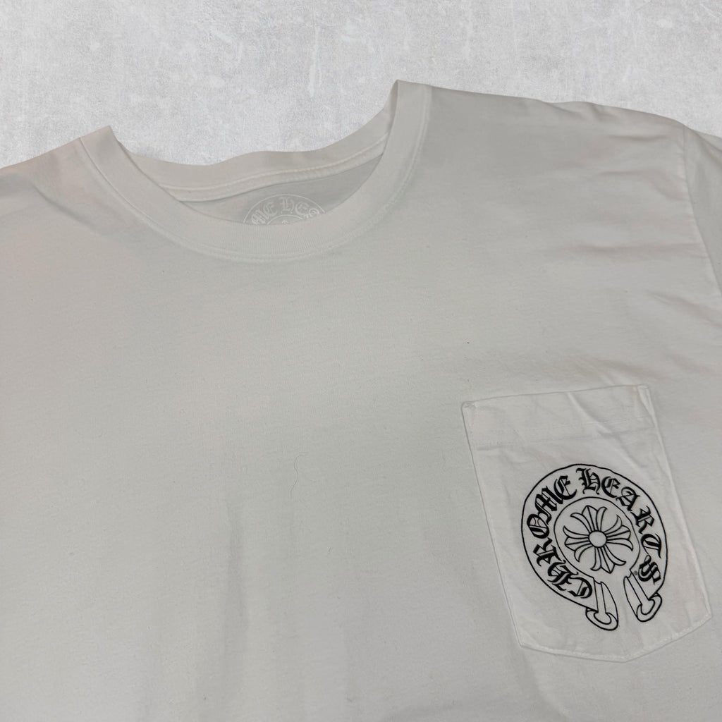 Chrome Hearts Malibu Horseshoe Tee White XXL