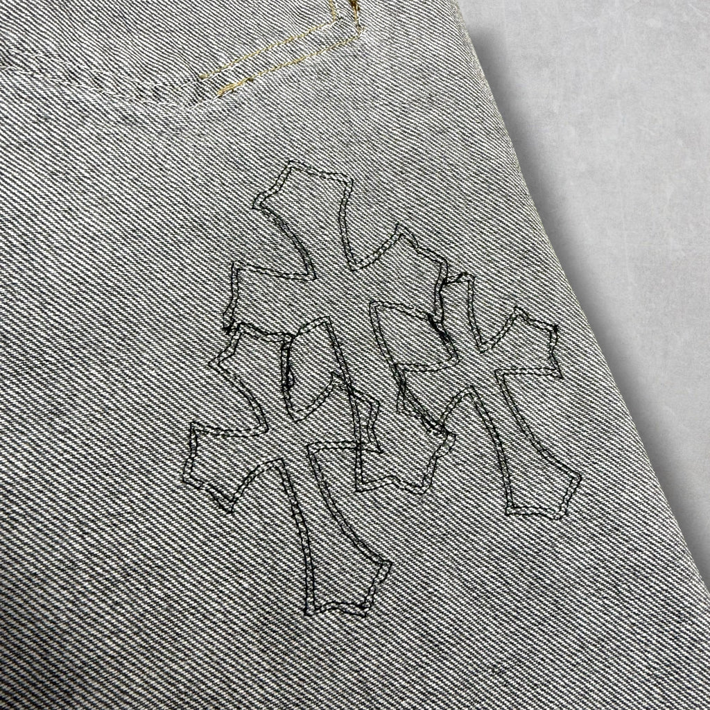 Chrome Hearts x Gallery Dept. Cross Patch Flared Jeans 33
