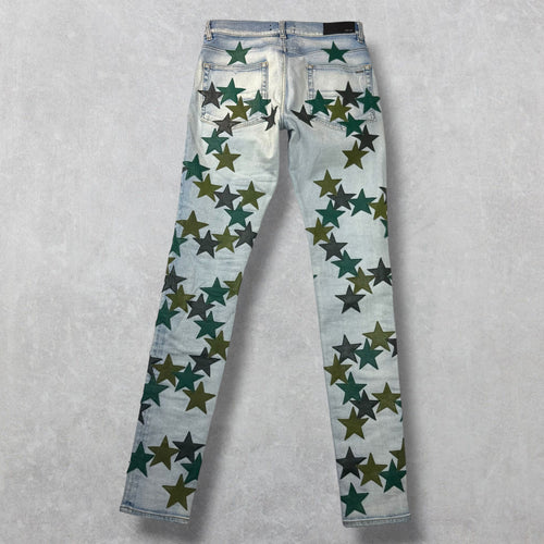 Amiri x Chemist Green Star Patch Jeans 30