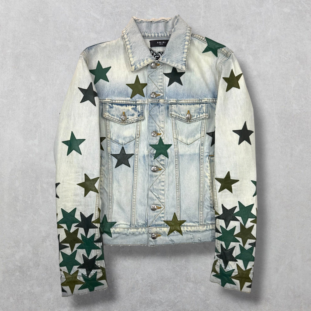 Amiri x Chemist Green Star Patch Jean Jacket M
