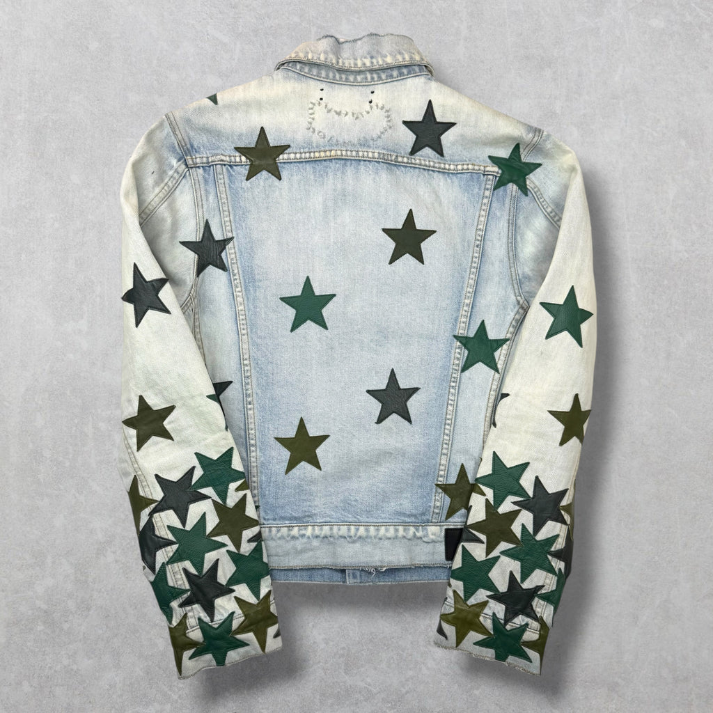 Amiri x Chemist Green Star Patch Jean Jacket M