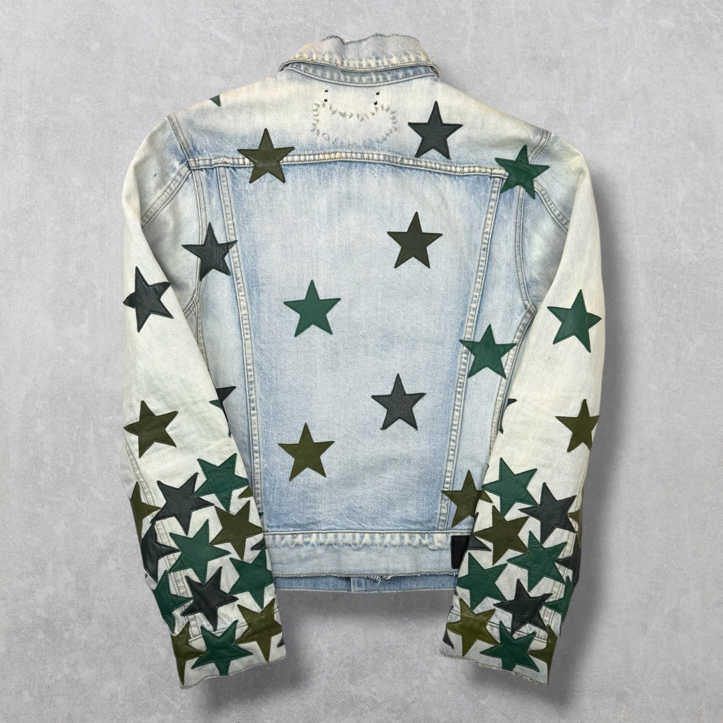 Amiri x Chemist Green Star Patch Jean Jacket M