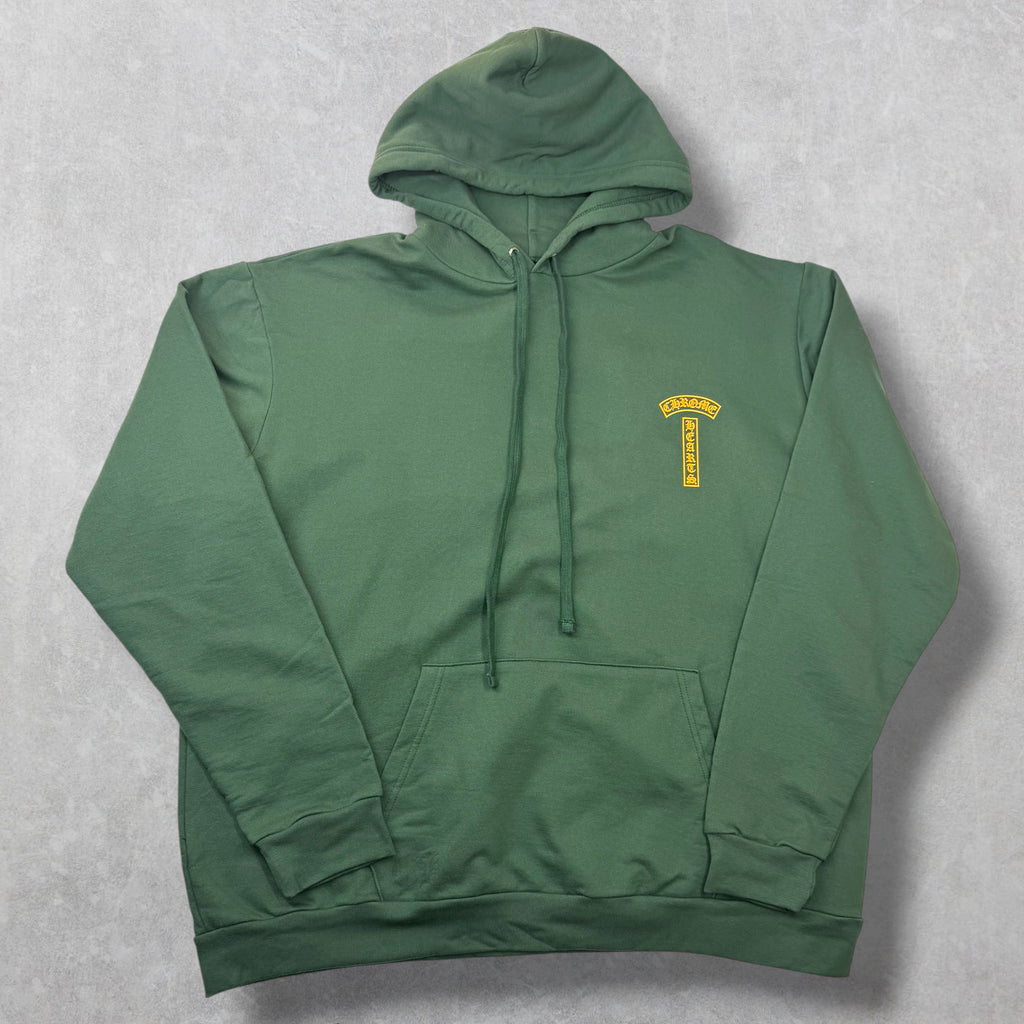Chrome Hearts Orange T-Bar Hoodie Green XXL