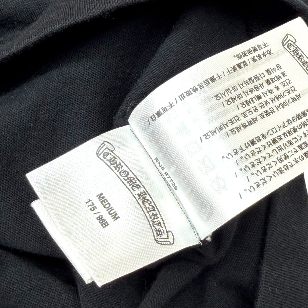 Chrome Hearts White Neck Logo L/S Tee Black M