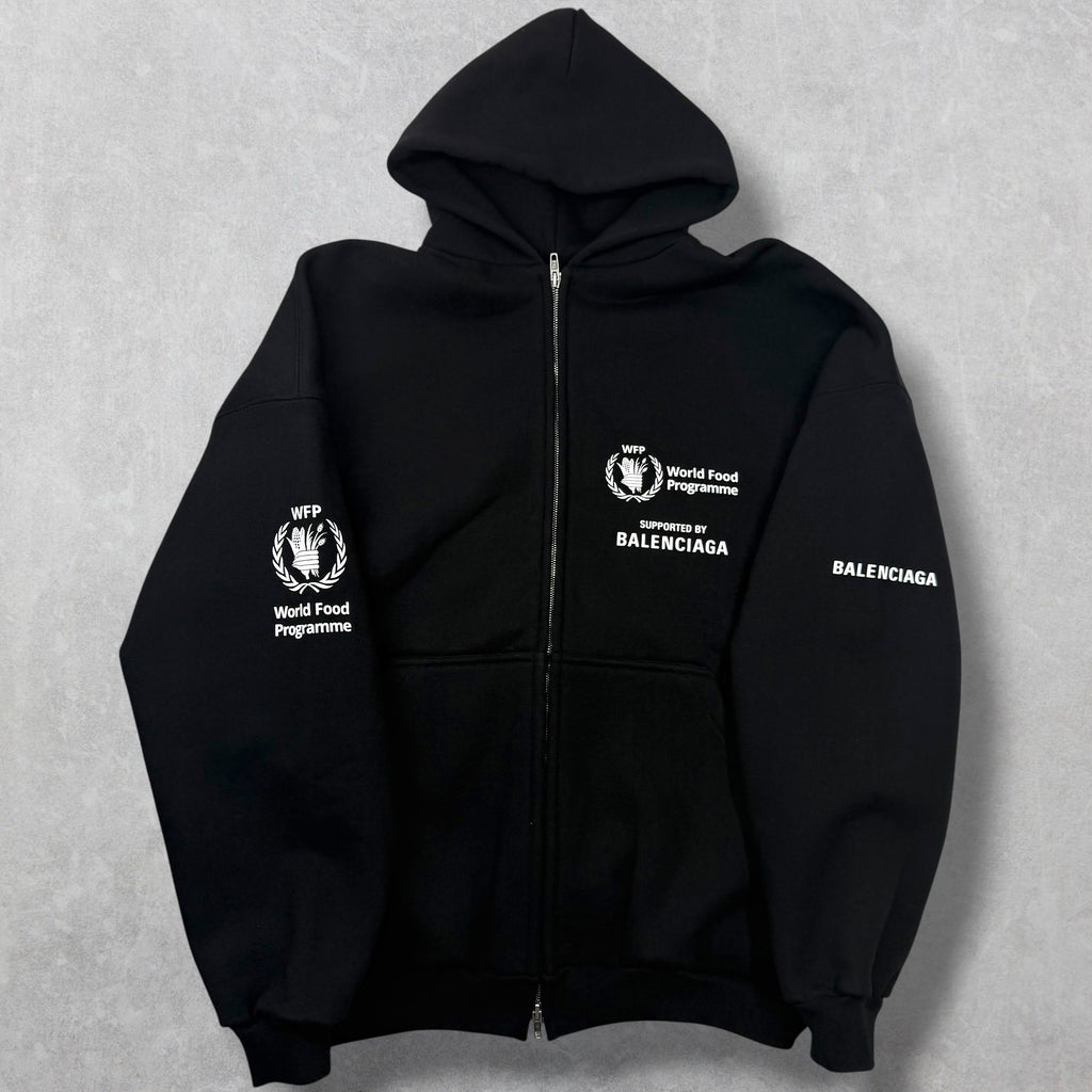 Balenciaga WFP Zip-Up Hoodie Black 1 (M)