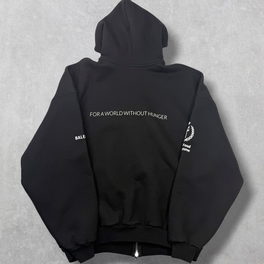 Balenciaga WFP Zip-Up Hoodie Black 1 (M)