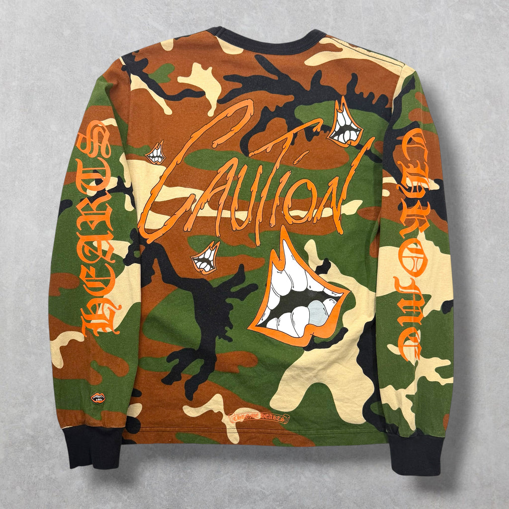 Chrome Hearts Matty Boy Caution Camo L/S M (S)