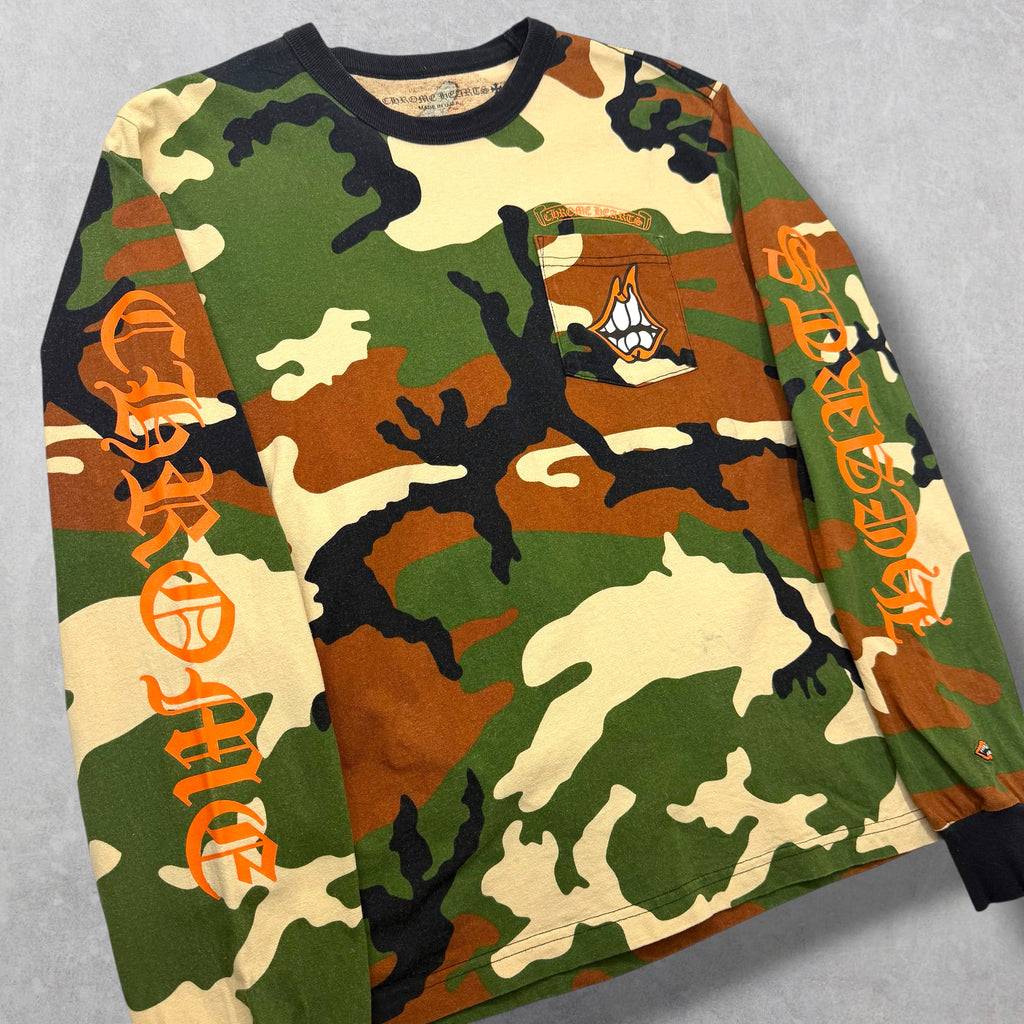 Chrome Hearts Matty Boy Caution Camo L/S M (S)
