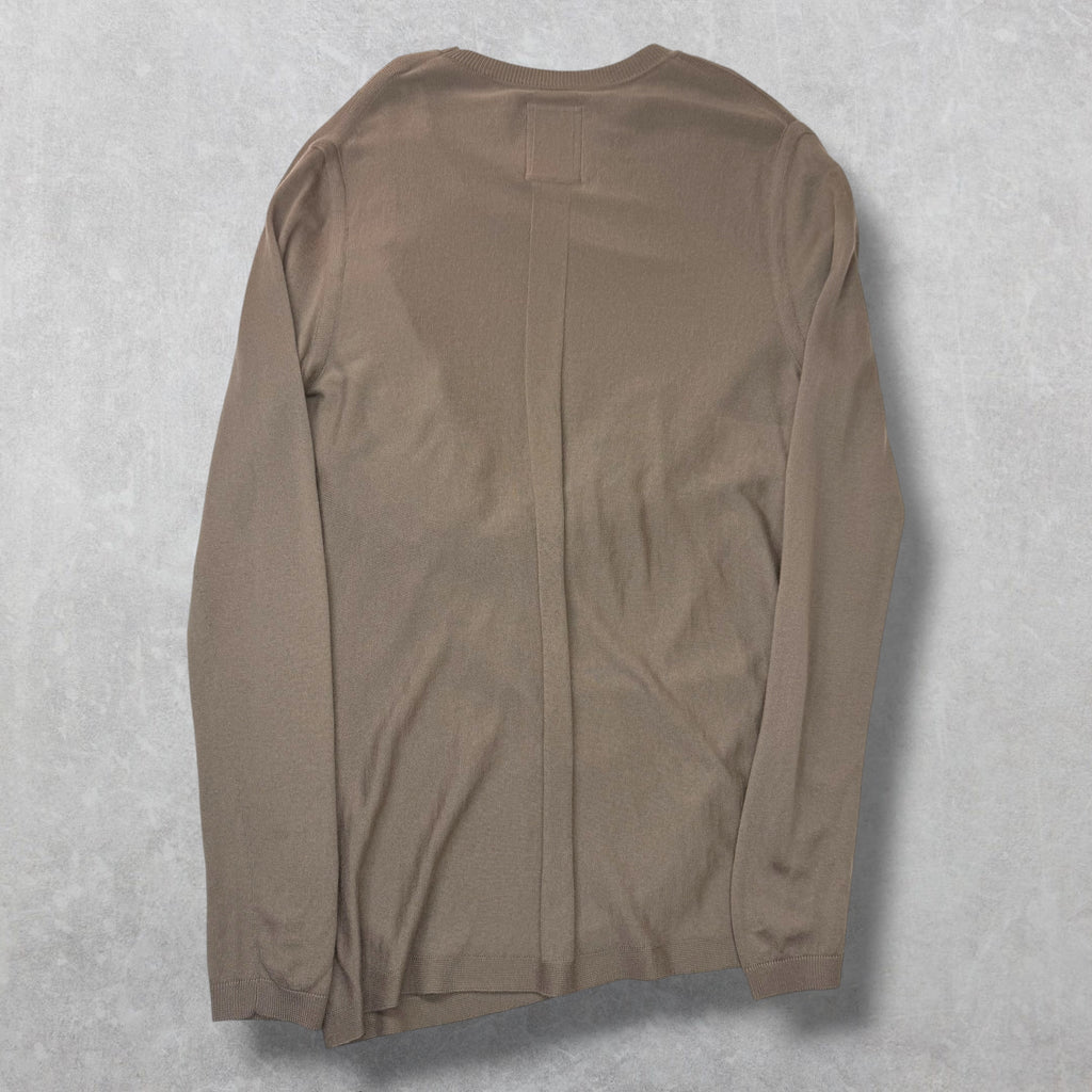 Rick Owens x Moncler Cashmere Drapefront Sweater S