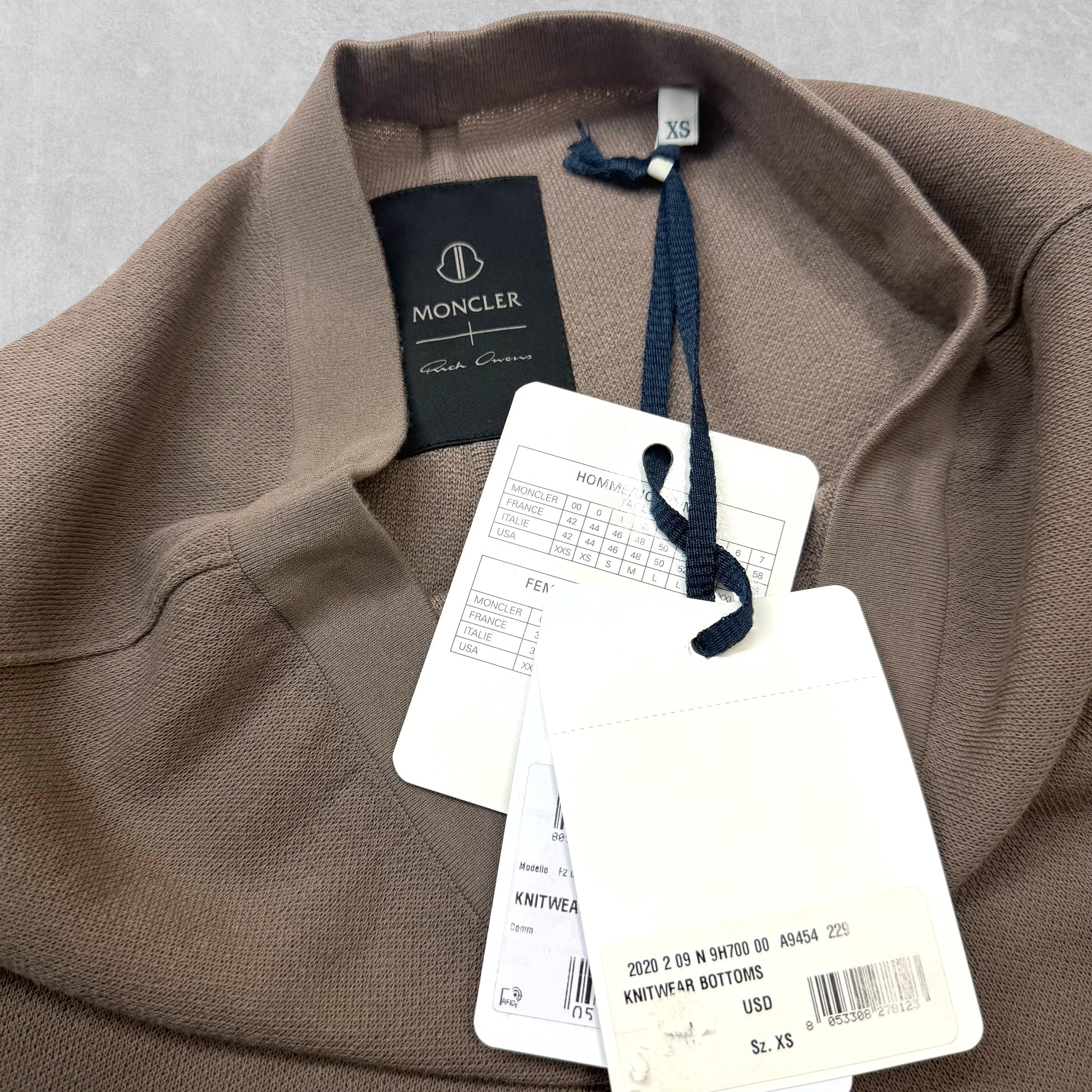 Rick Owens Moncler Cashmere Sisy Shorts XS