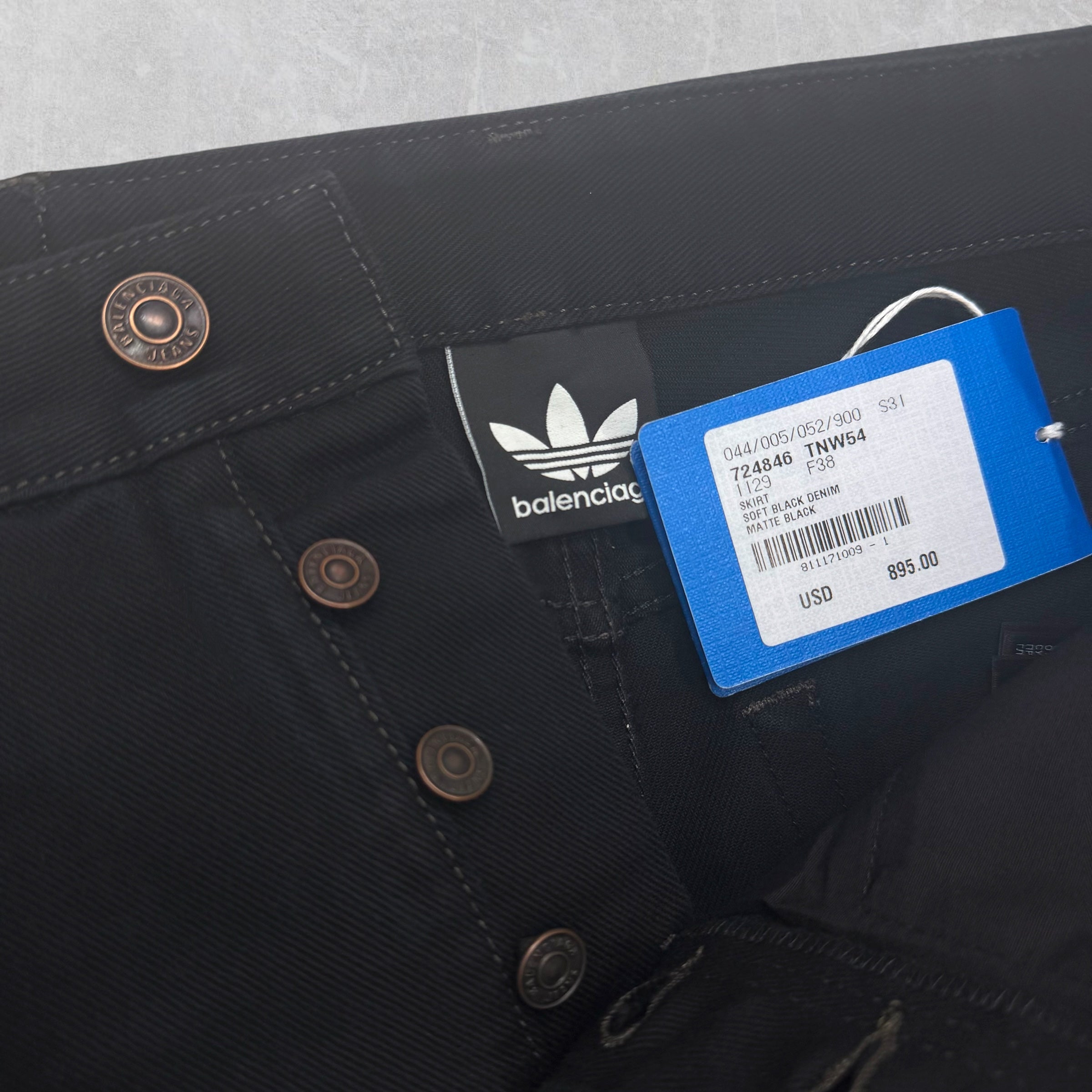 Balenciaga x Adidas Denim Skirt 6