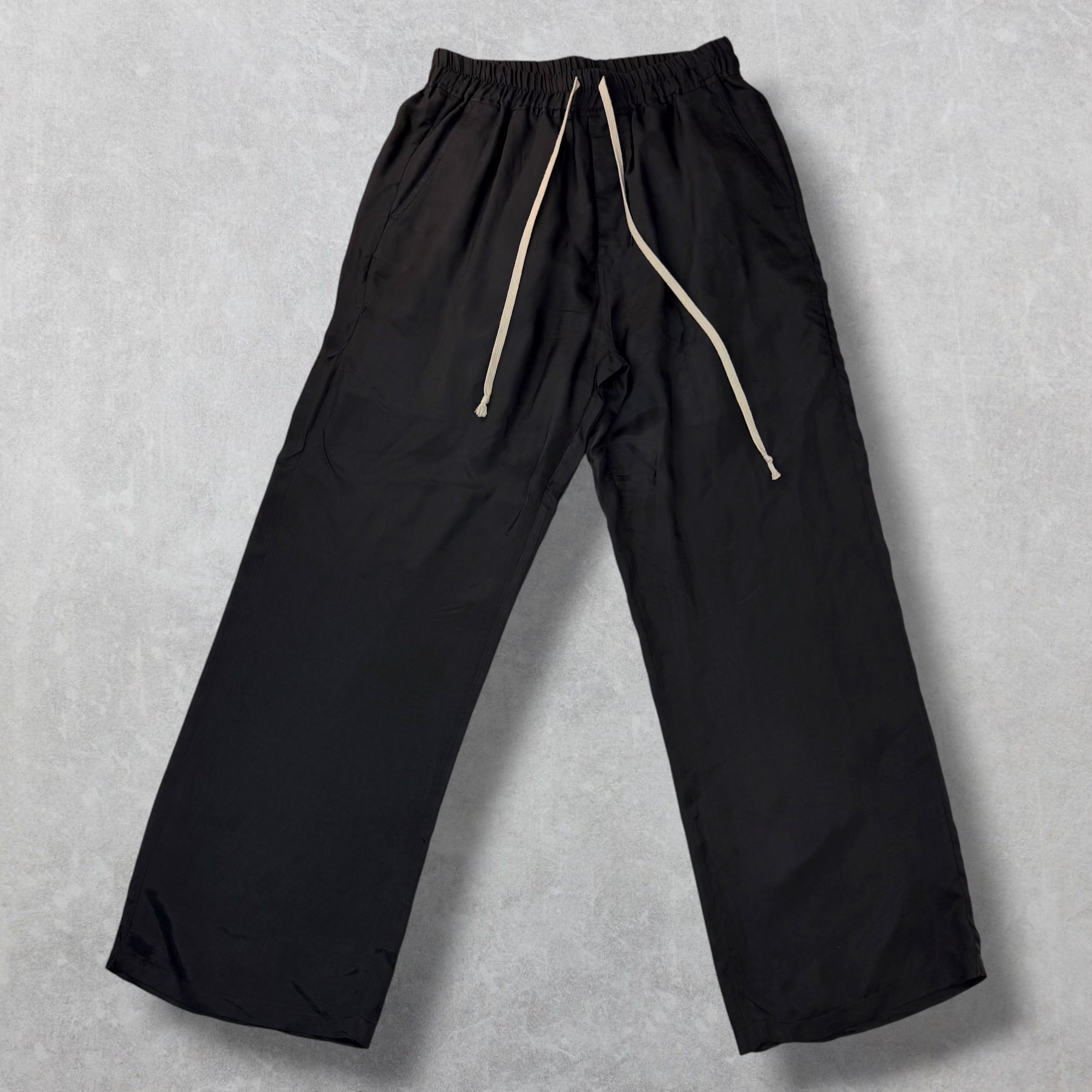Rick Ownes Black Drawstring Trousers 6