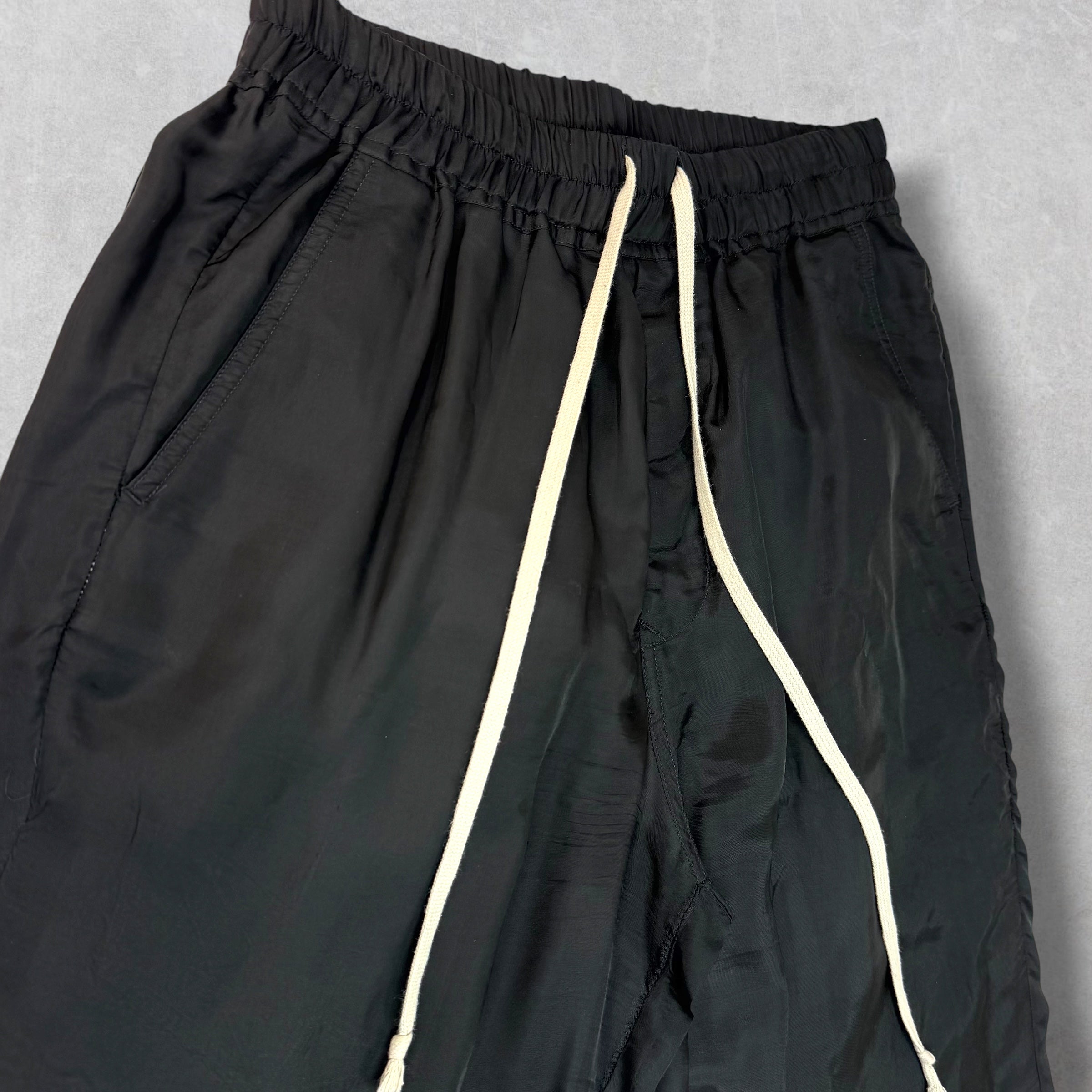 Rick Ownes Black Drawstring Trousers 6