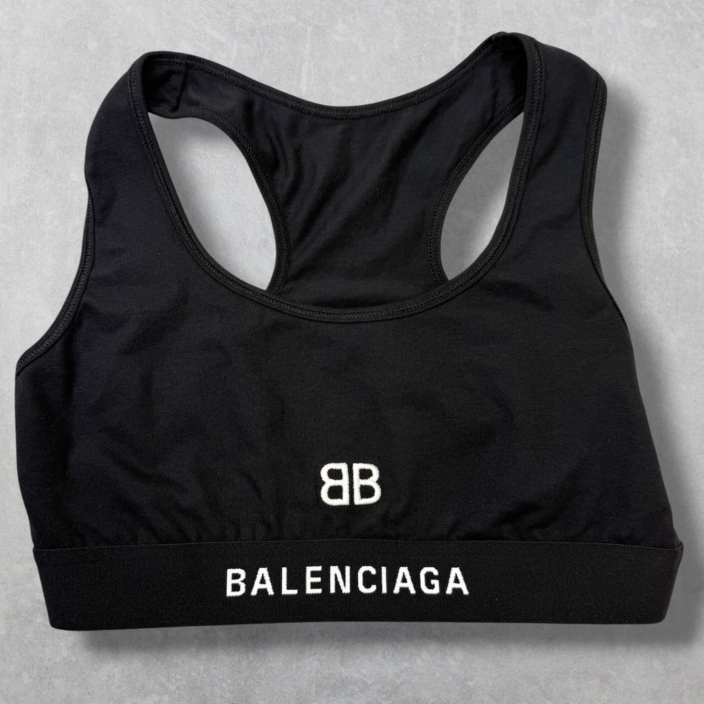 Balenciaga Logo Sports Bra S