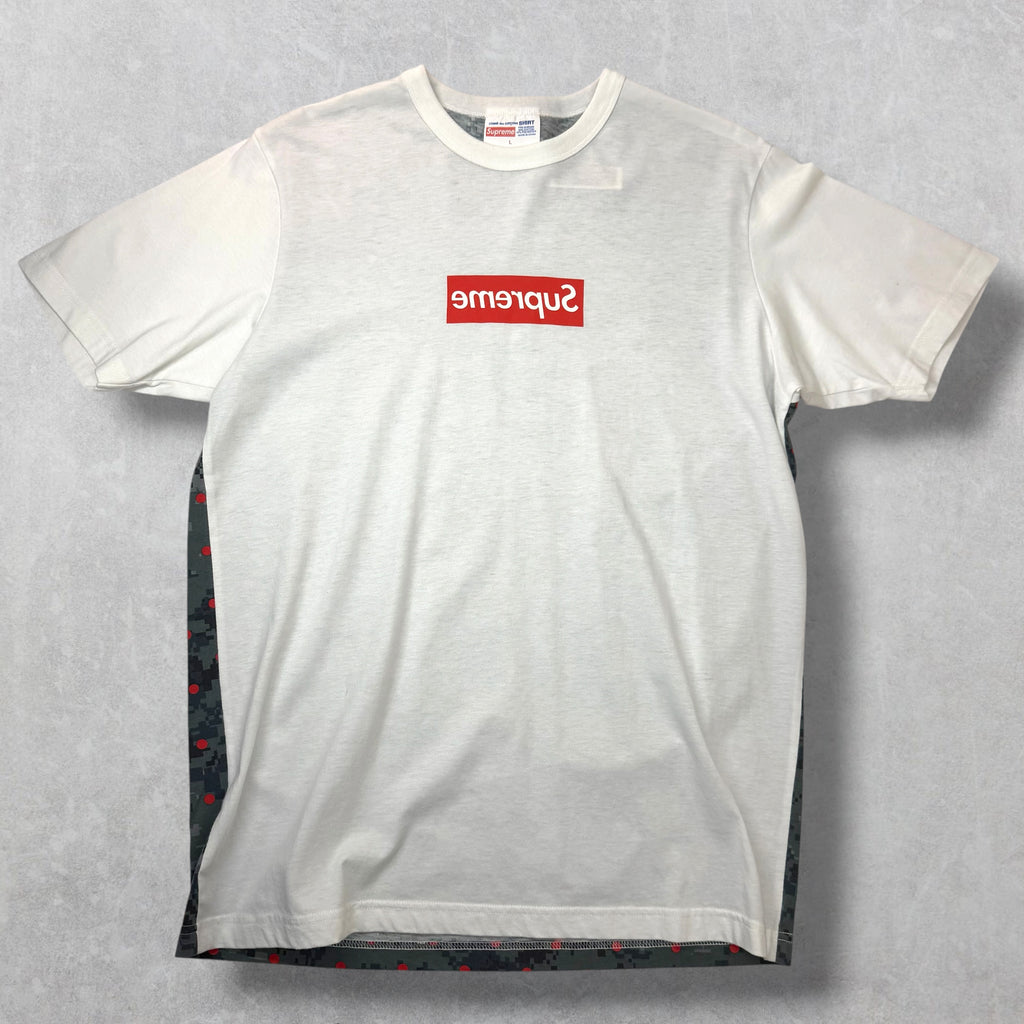 Supreme CDG Polka Dot Digi Camo Box Logo Tee L