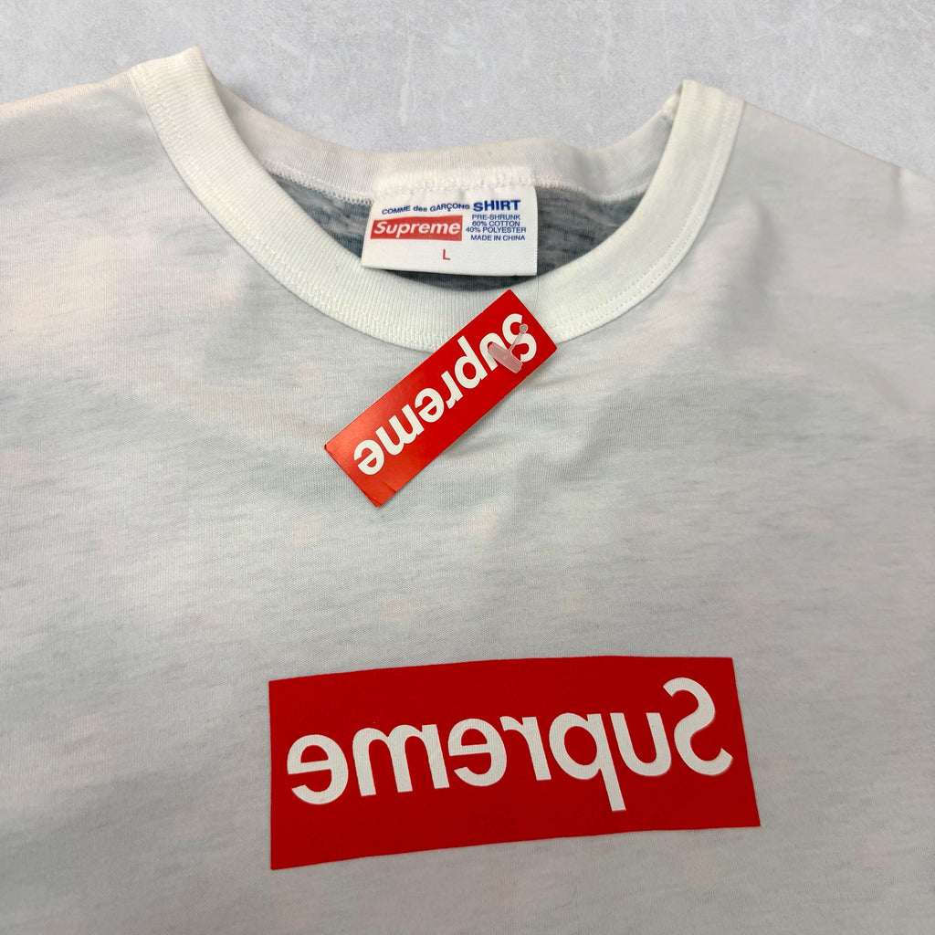 Supreme CDG Polka Dot Digi Camo Box Logo Tee L