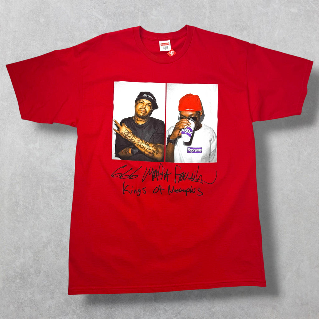 Supreme Three 6 Mafia Red Tee L
