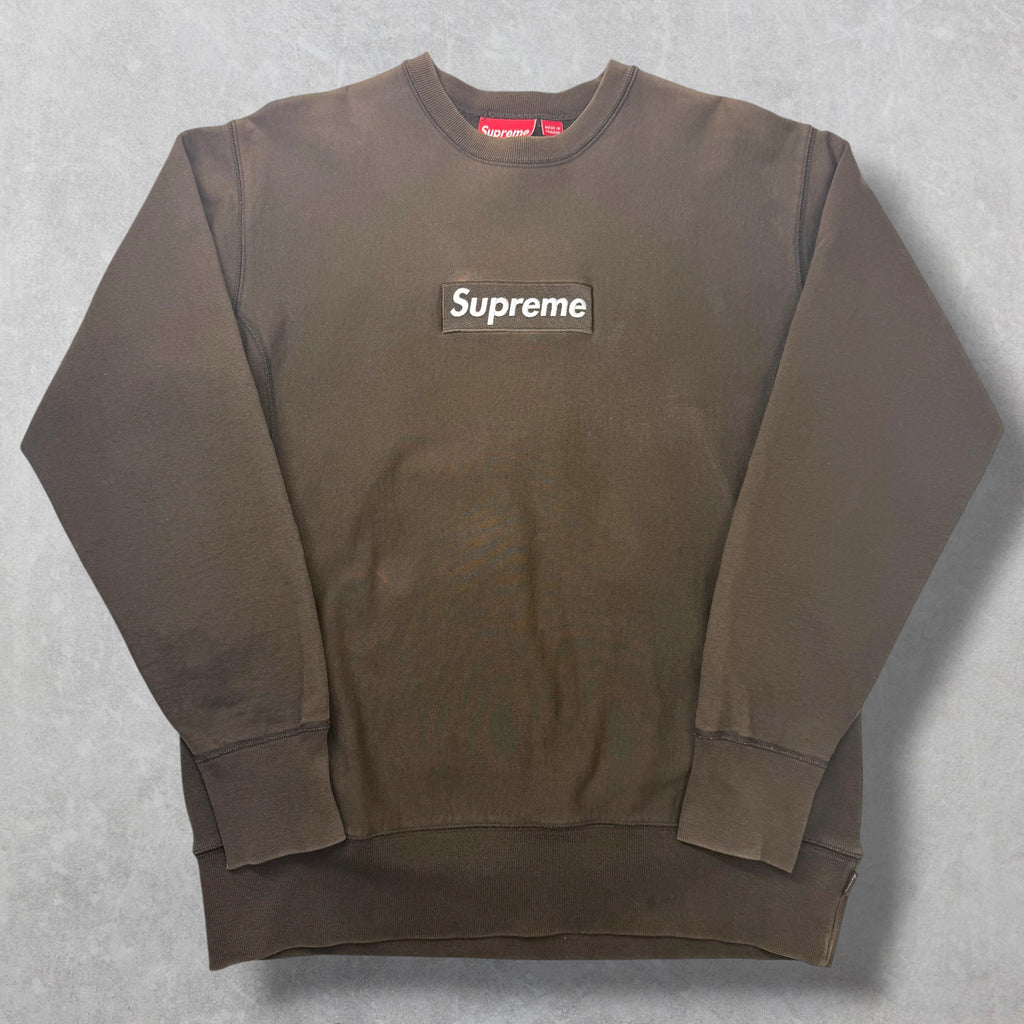 2003 Supreme Brown Box Logo Crewneck L