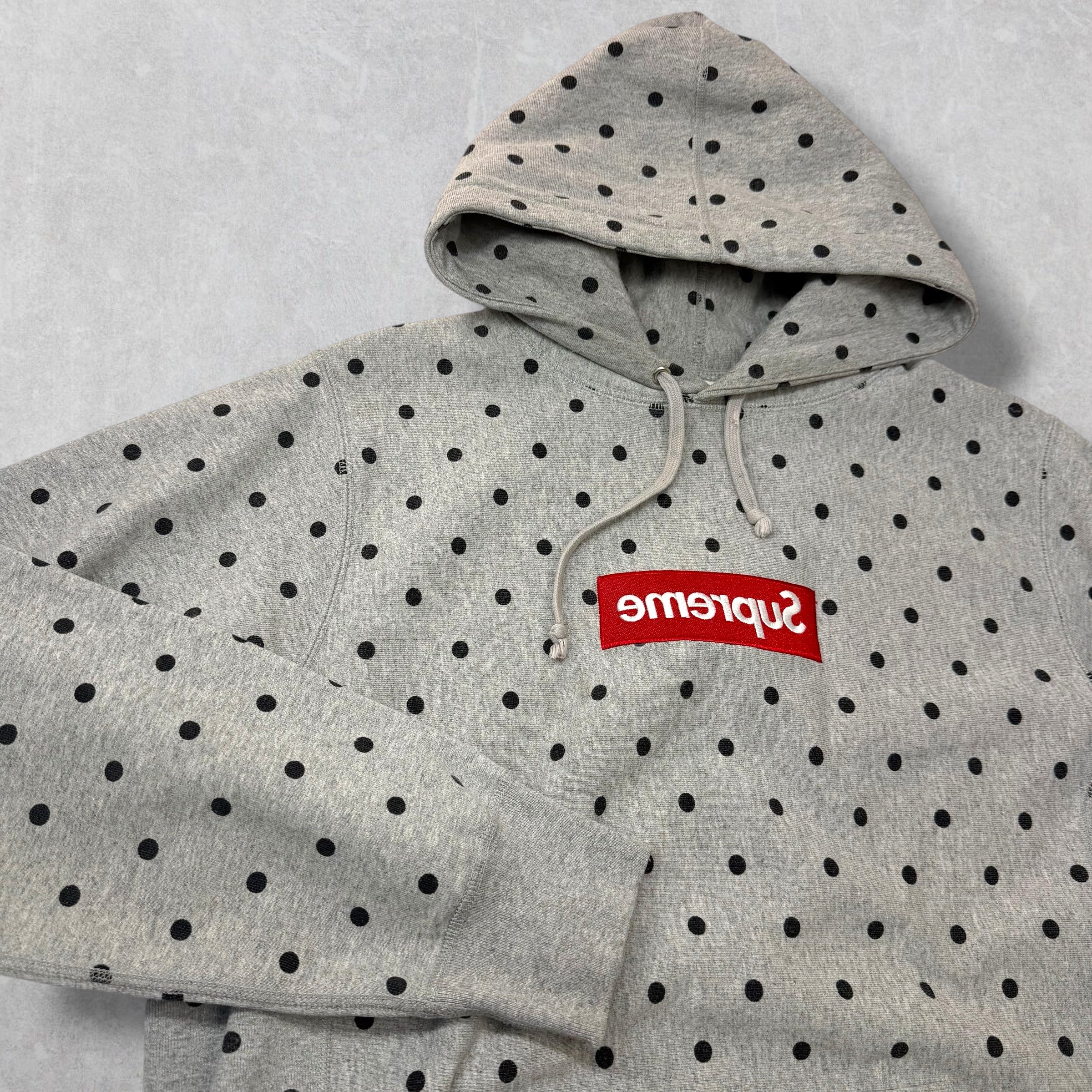 Supreme x CDG Shirt Polka Dot Box Logo Hoodie L