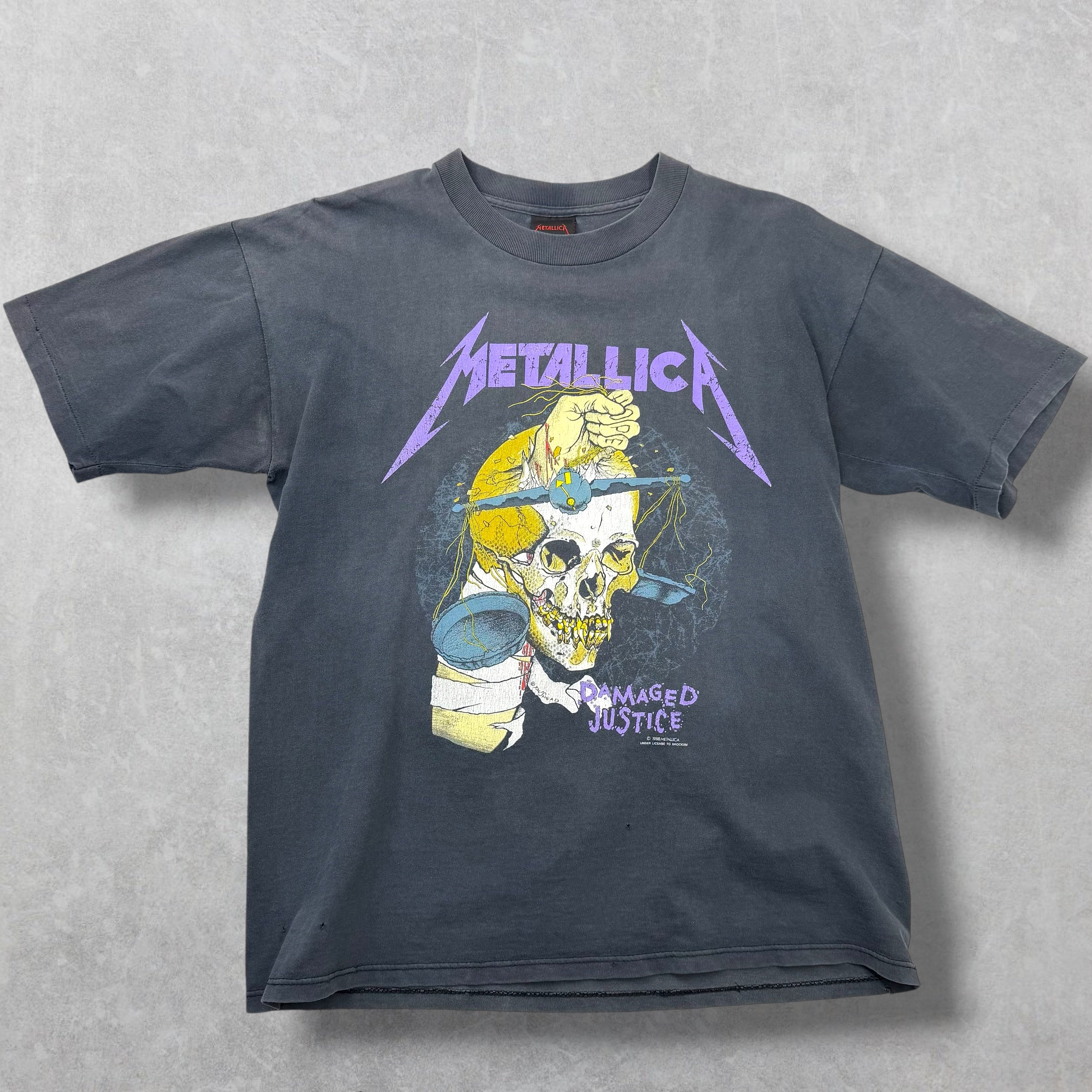 Vintage Metallica Damaged Justice Pushead Tee XL