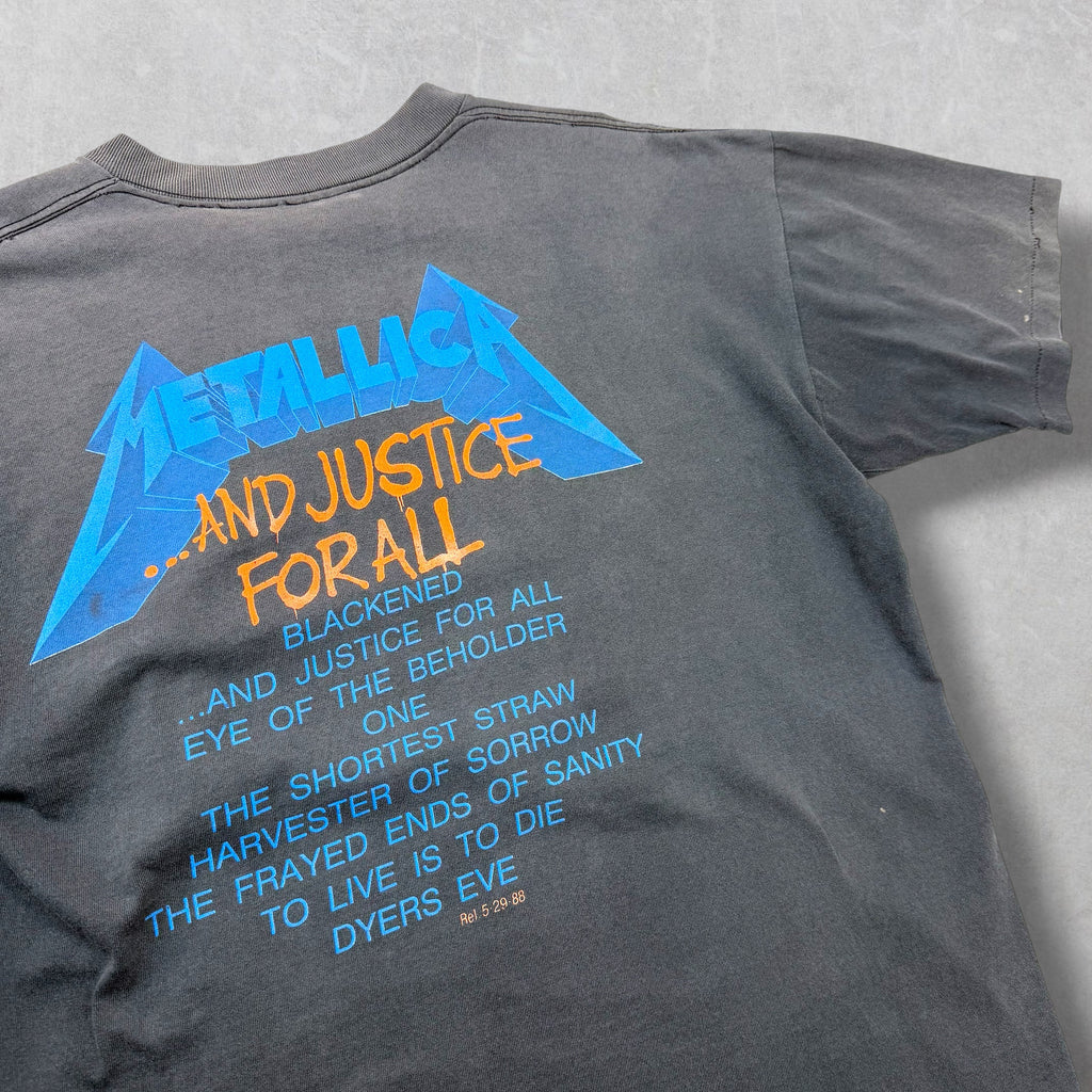 Vintage Metallica Damaged Justice Pushead Tee XL