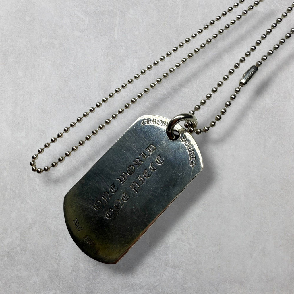Chrome Hearts RS 3 Cross Dog Tag w/ Ball Chain