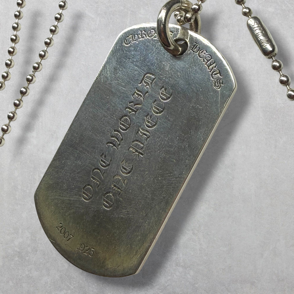 Chrome Hearts RS 3 Cross Dog Tag w/ Ball Chain