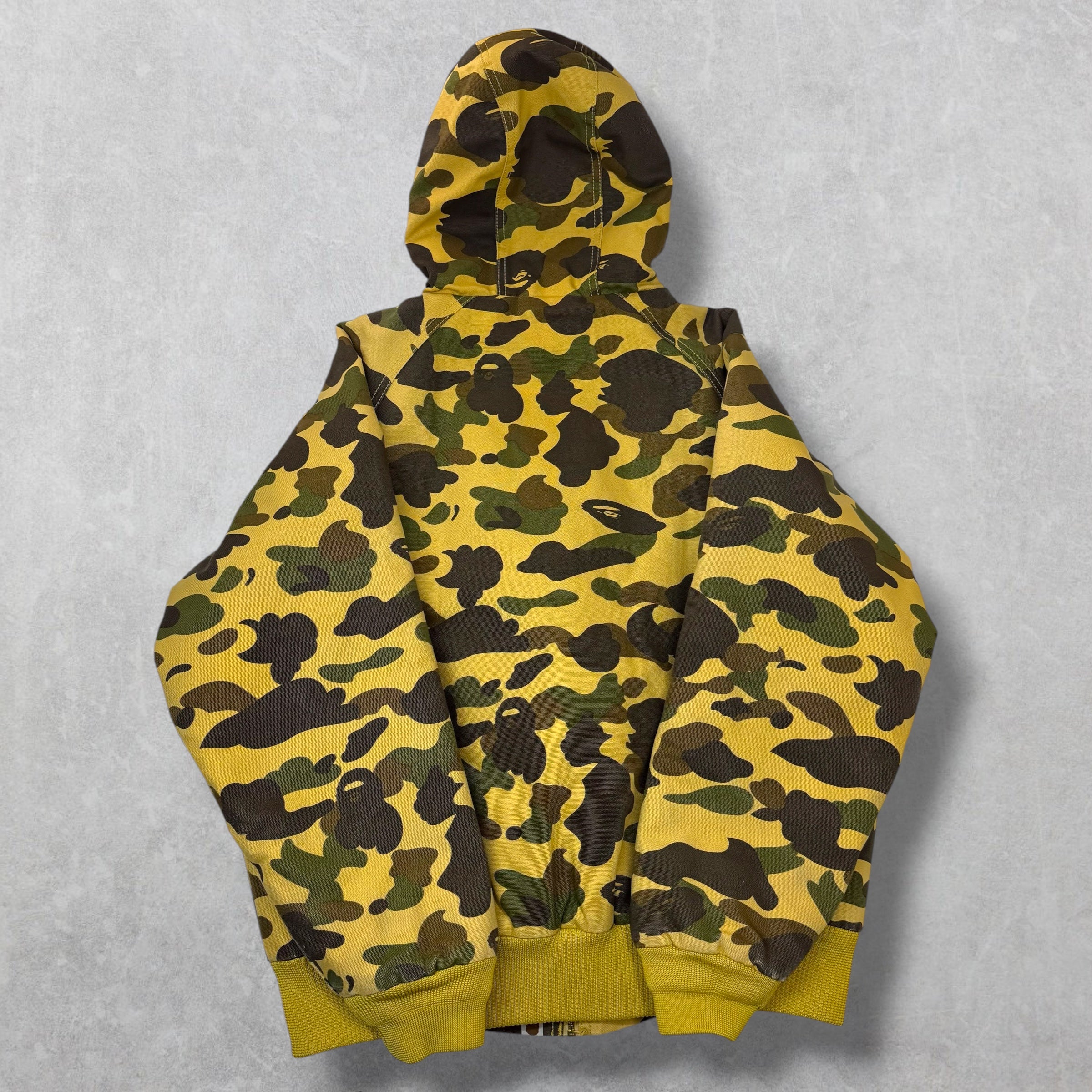 Bape x Carhartt 1st Yellow Camo Jacket L