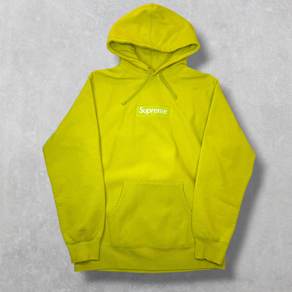 Supreme Acid Green Box Logo Hoodie XL