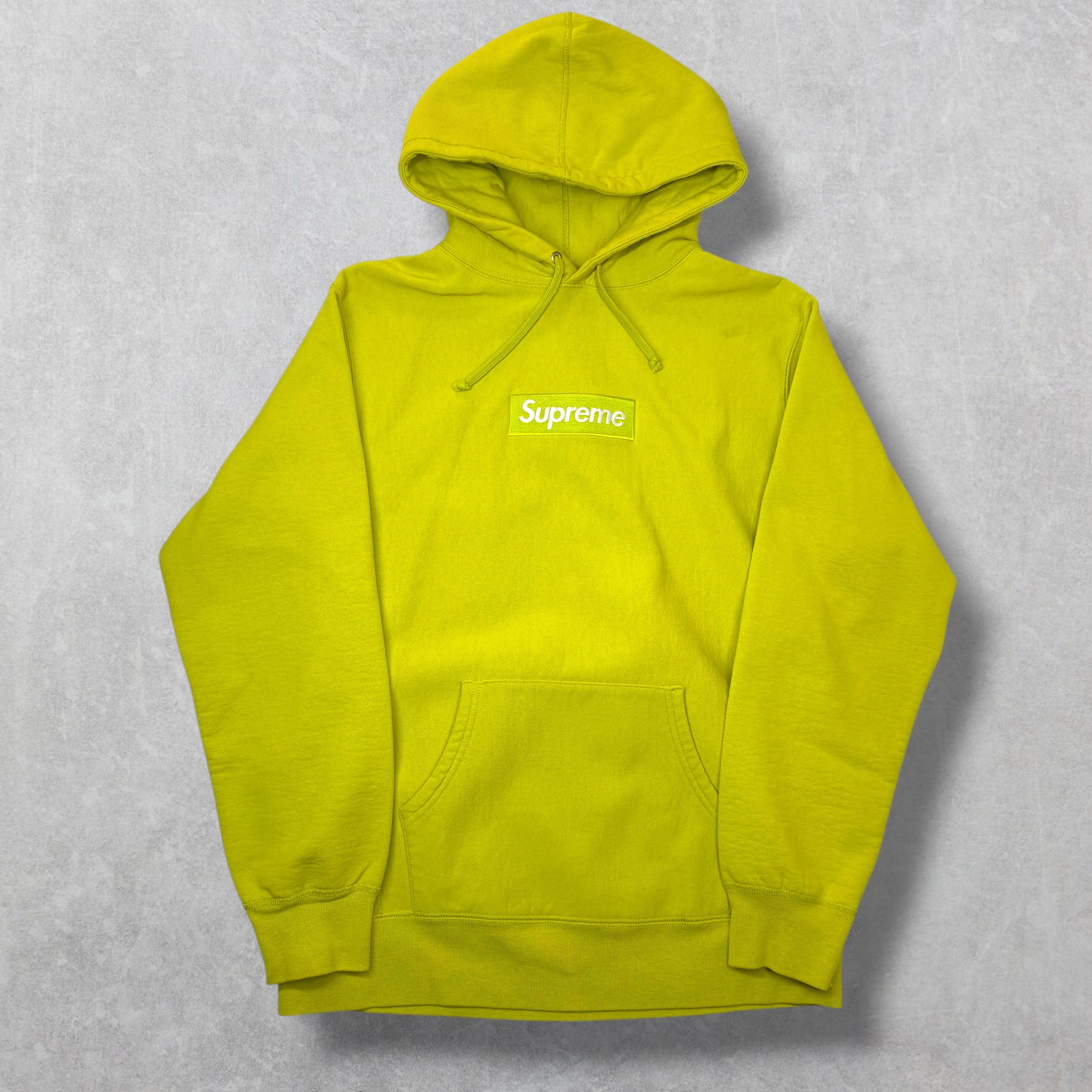 Supreme Acid Green Box Logo Hoodie XL