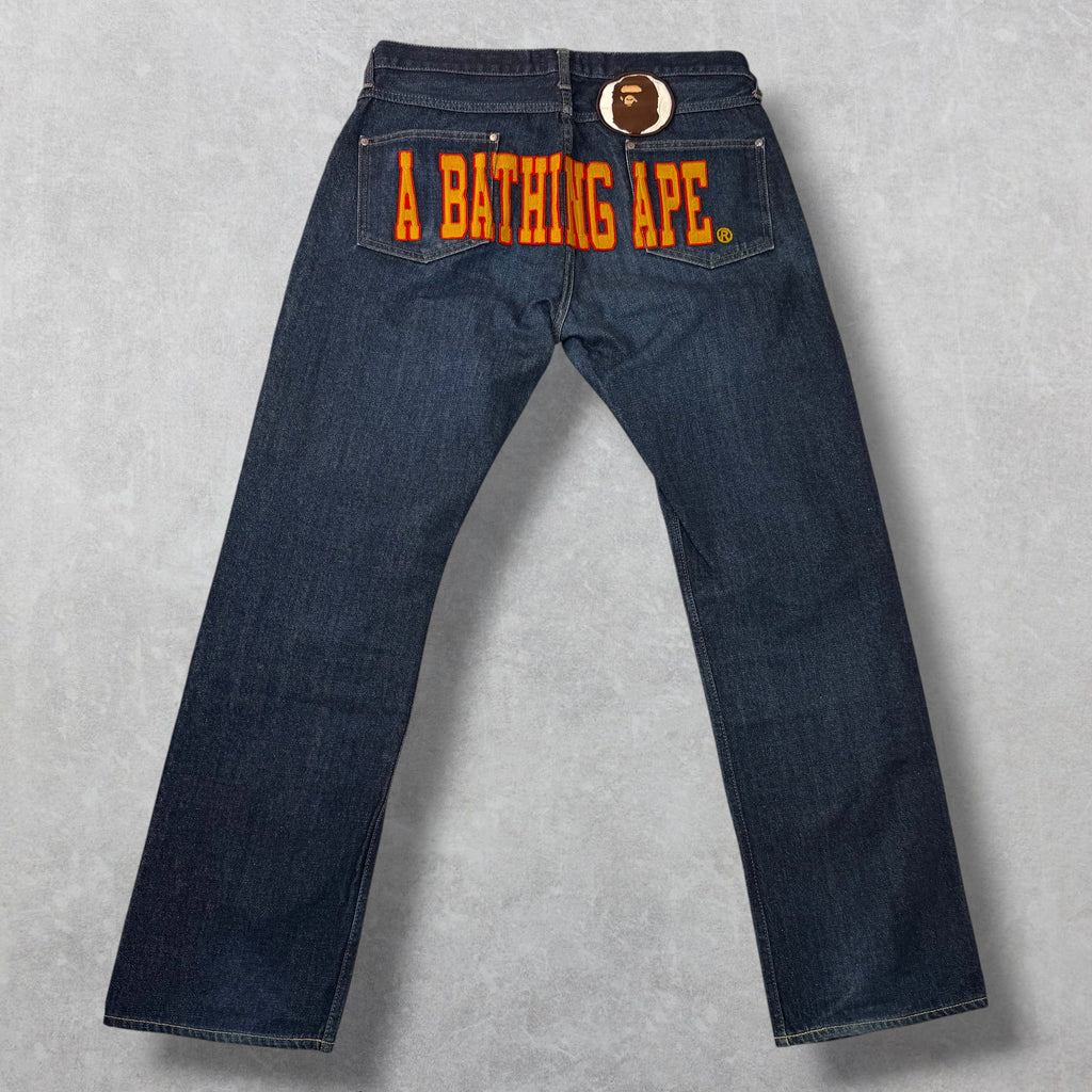 Bape Spell Out Denim L