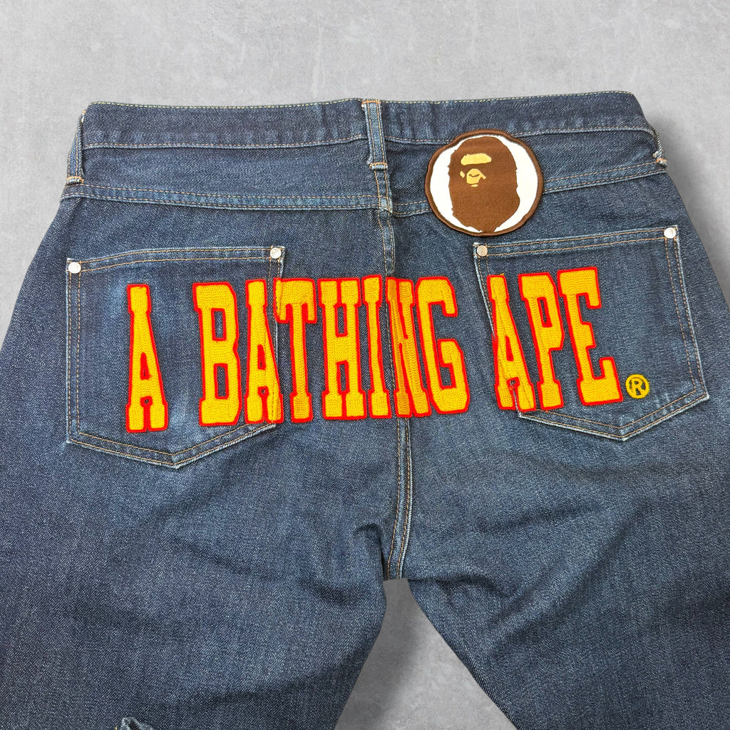 Bape Spell Out Denim L