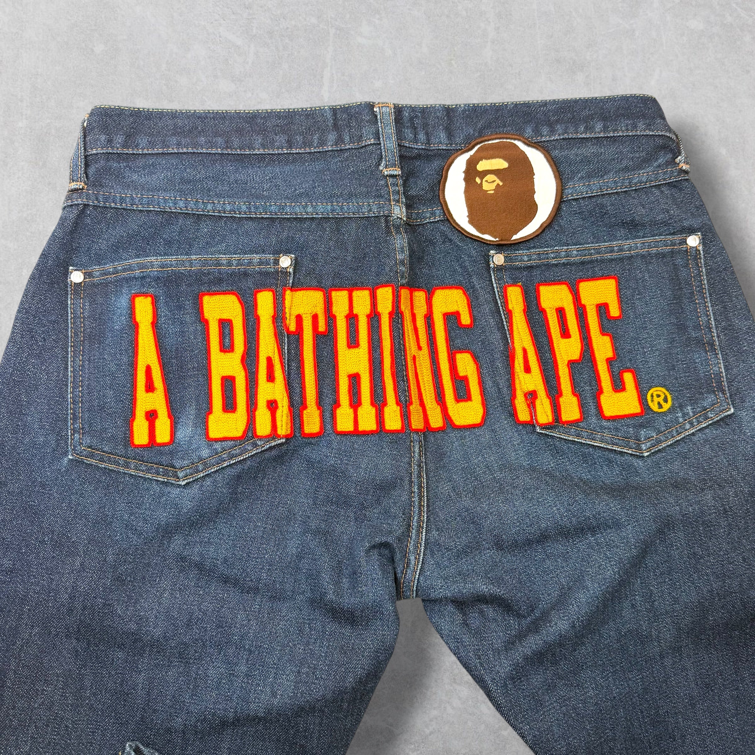 Bape Spell Out Denim L