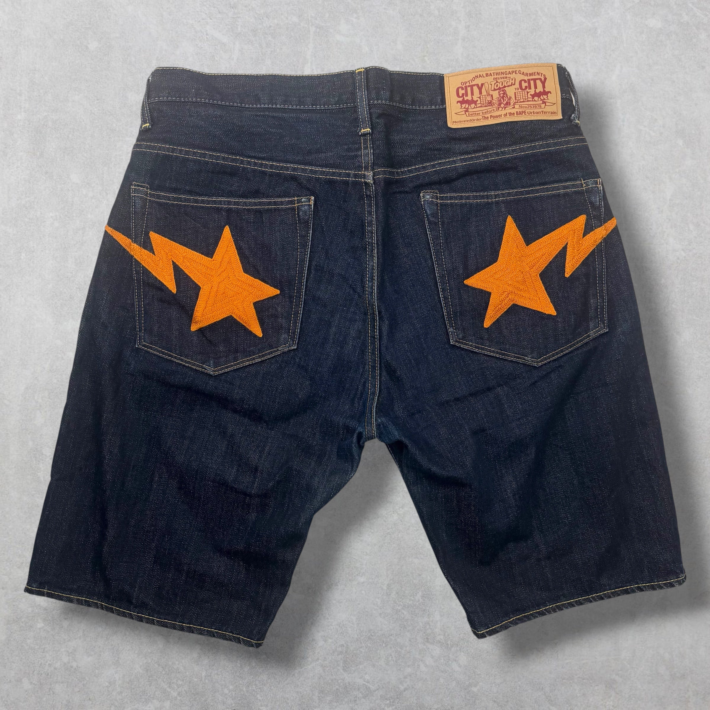 Bape Sta Denim Shorts M