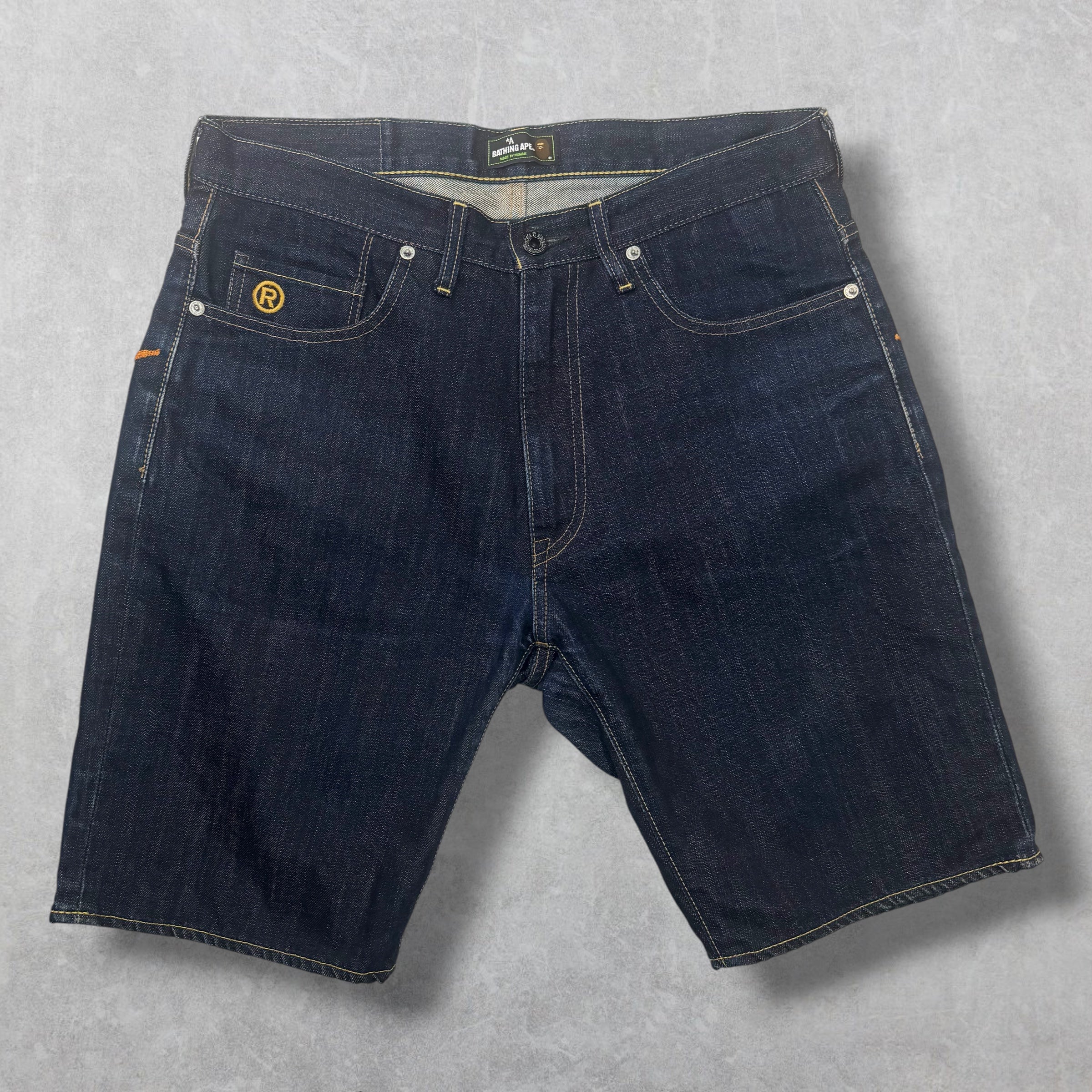 Bape Sta Denim Shorts M