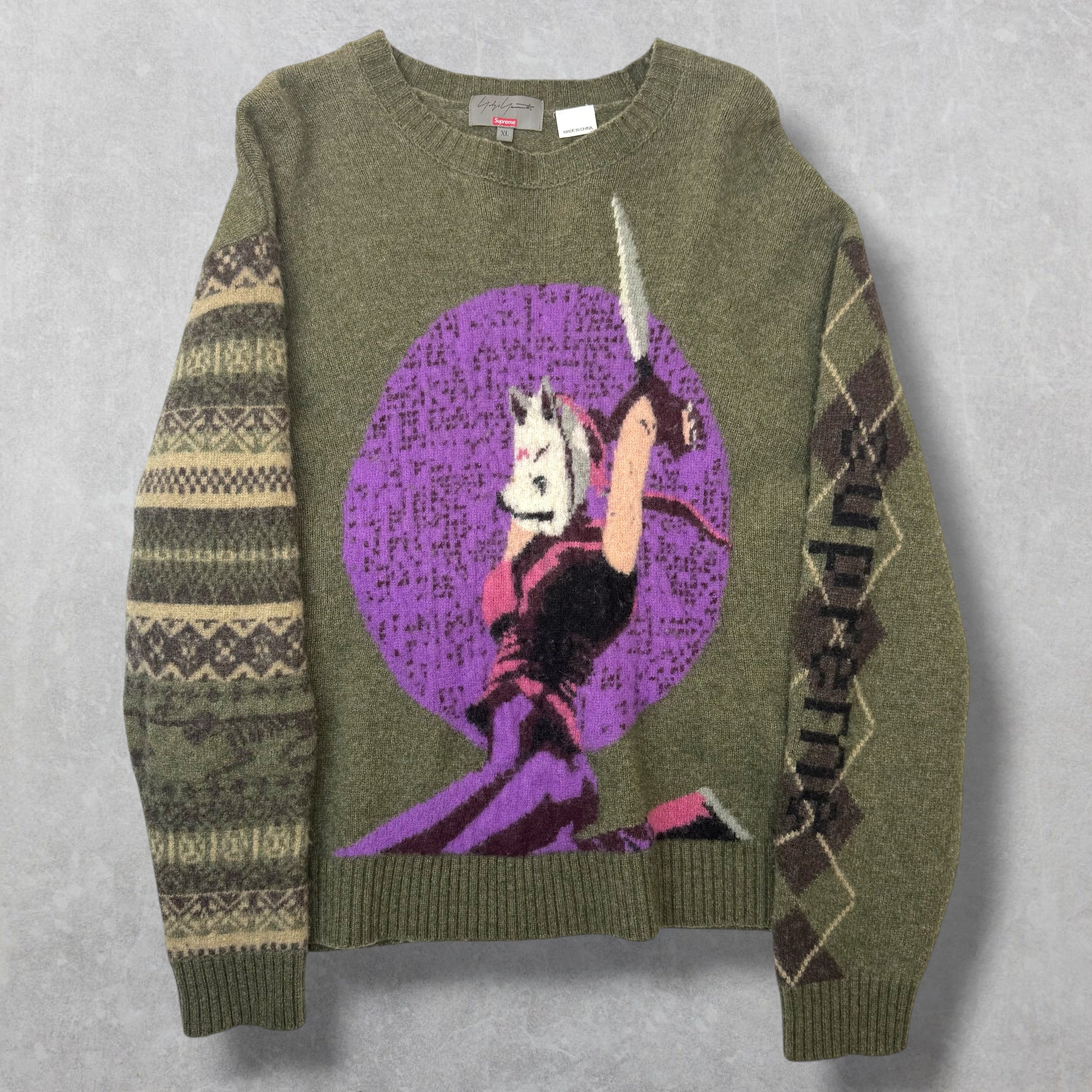 Supreme x Yohji Yamamoto Tekken Knit XL