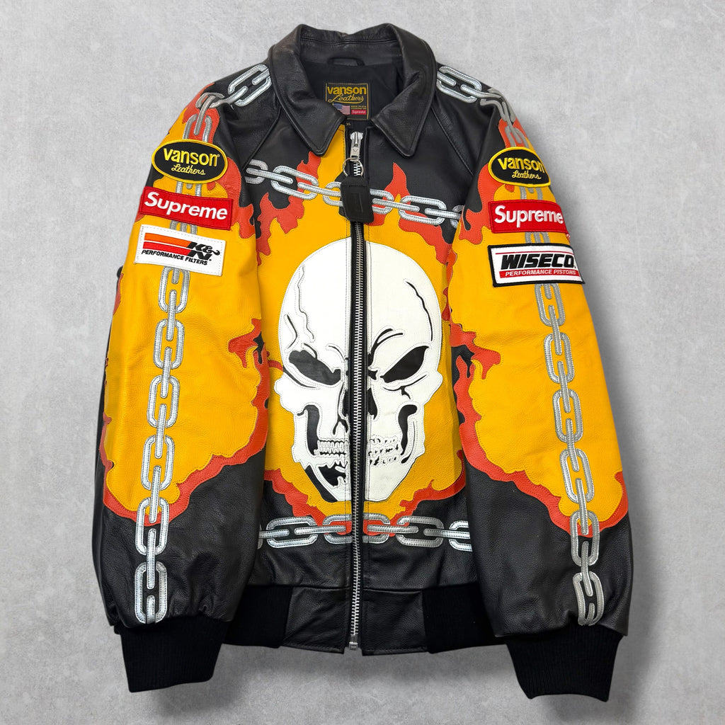 Supreme Vanson Ghost Rider Jacket XL