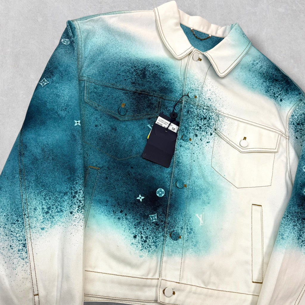 Louis Vuitton LV Spray Denim Jacket 58 (XXL)