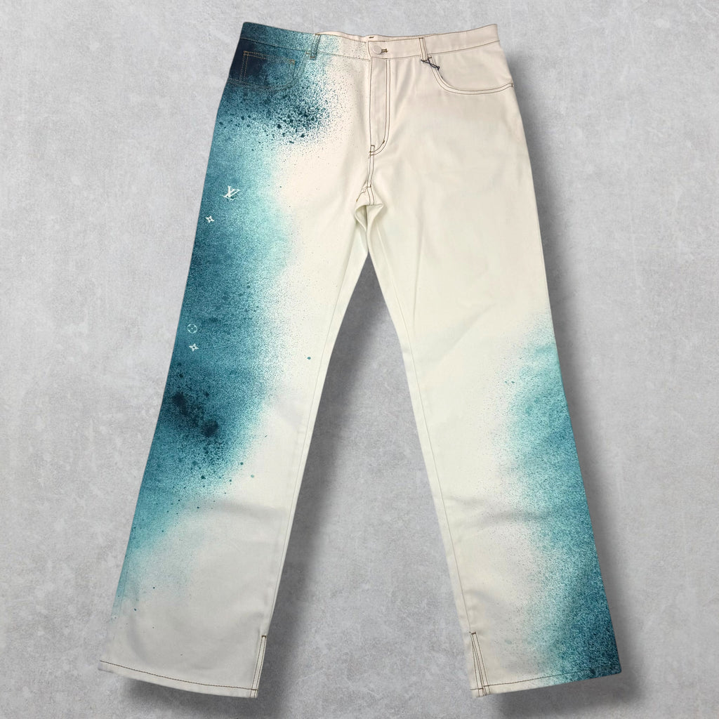 Louis Vuitton Spray Denim Pants 38