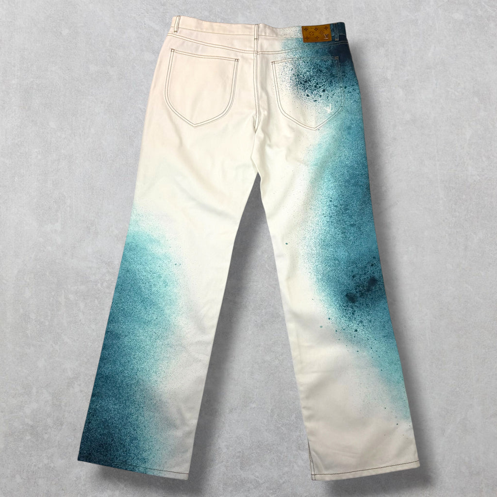 Louis Vuitton Spray Denim Pants 38
